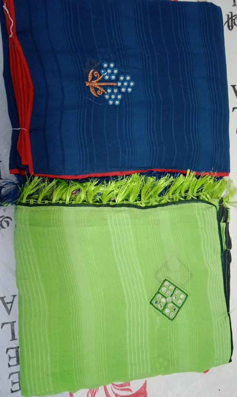 Embroidered Cotton Scarves