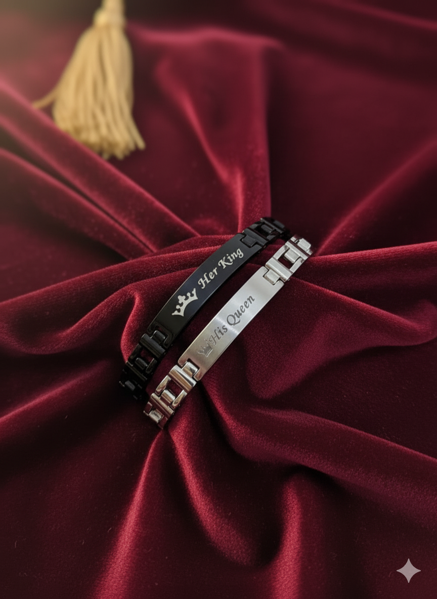 Her King & His Queen Couple Bracelets