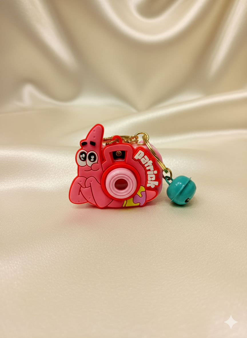 Patrick Star Camera Keychain