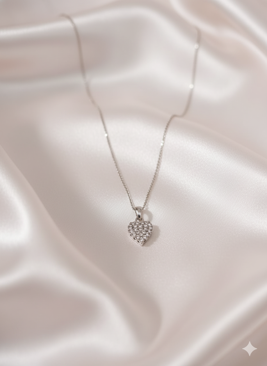 Heart shaped Diamond Pendant