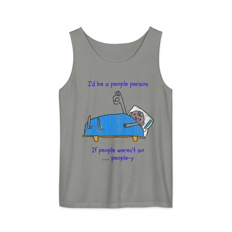 People are so People..ly Unisex garment-dyed tank top