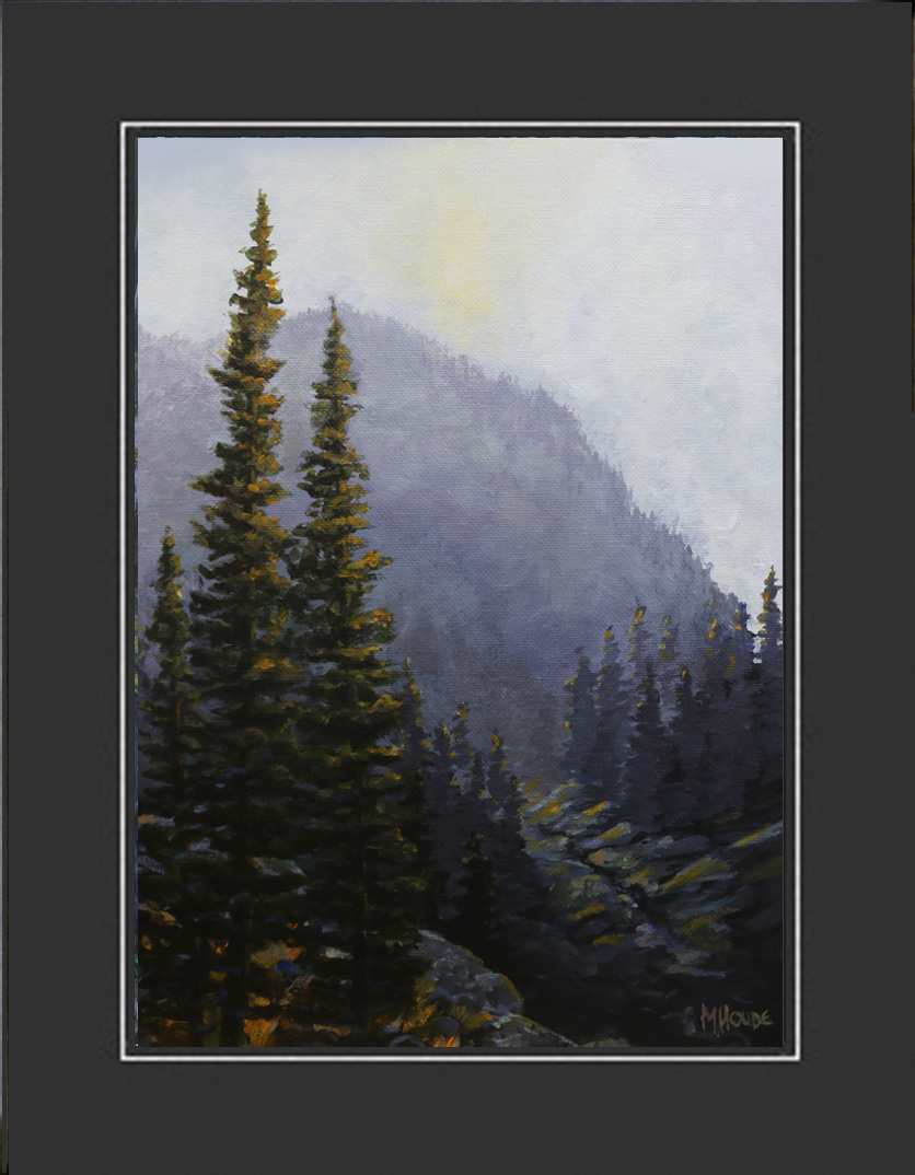 "Misty  Mountain  Art Print"