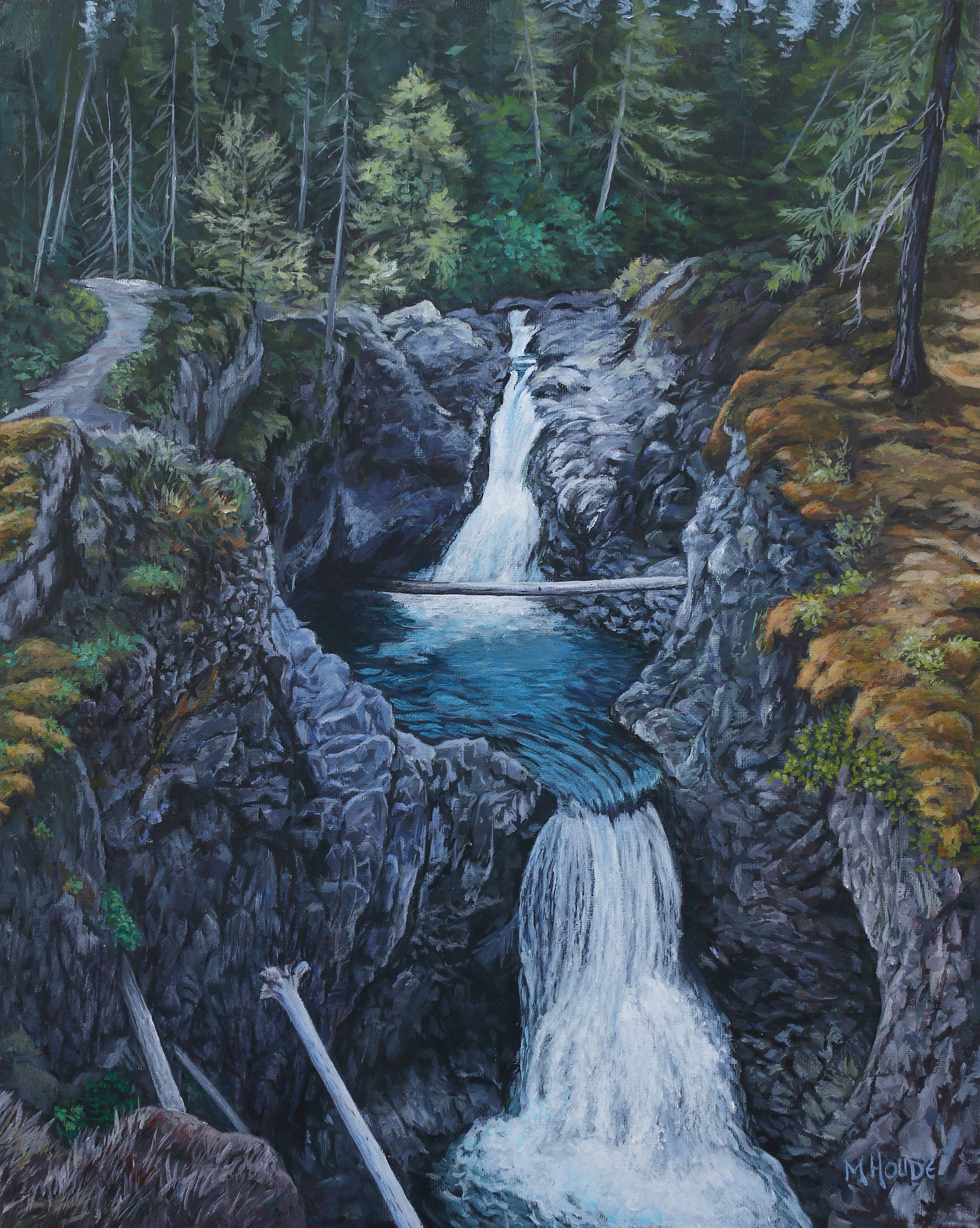 "Little Qualicum Falls - Art Print"