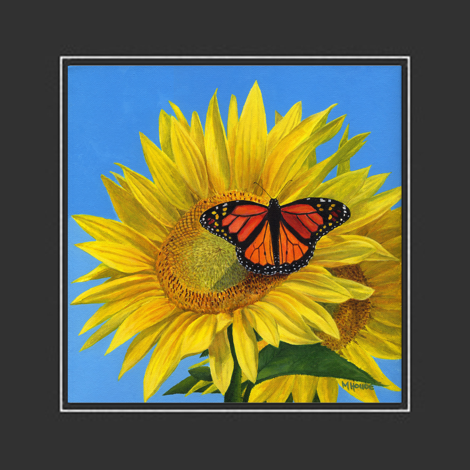 "Butterfly in the Sunflower" - Artist Print