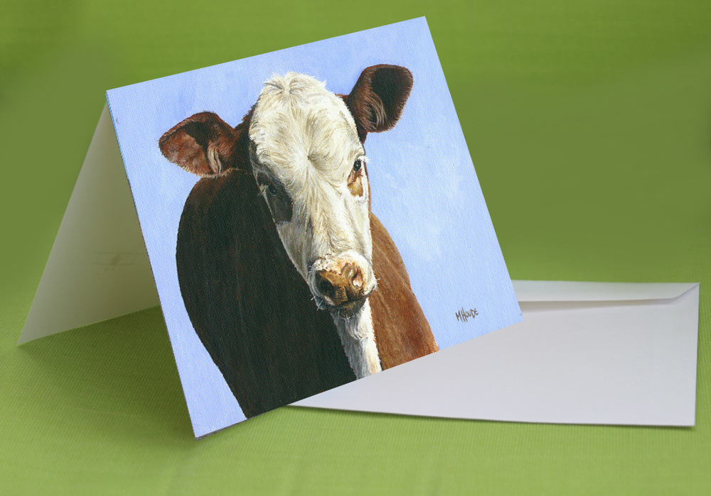 "Curious Calf" - Art Card