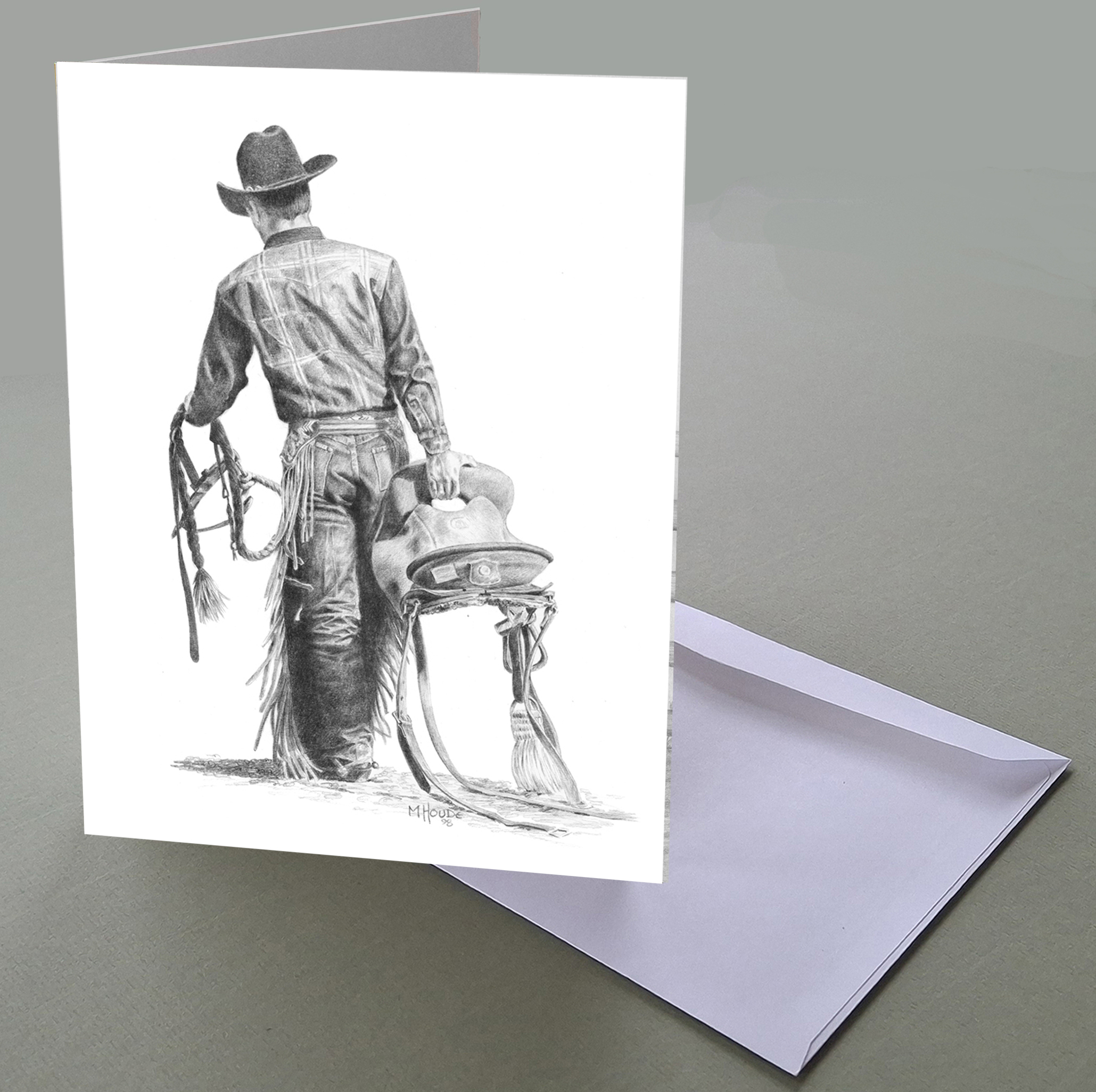 "Outta The Saddle" - Art Card