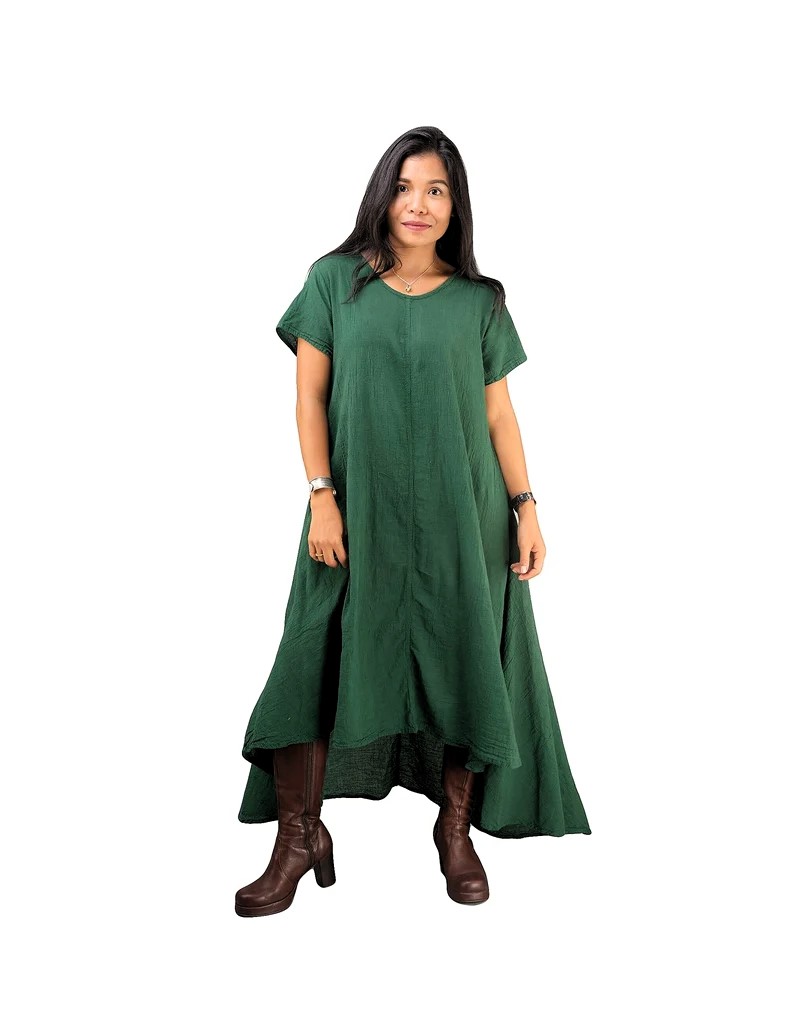 Green Cotton Dress