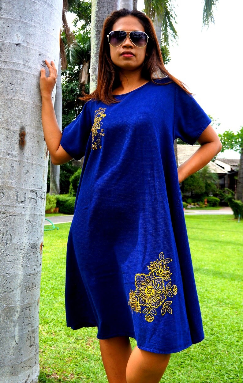 Blue Cotton Dress