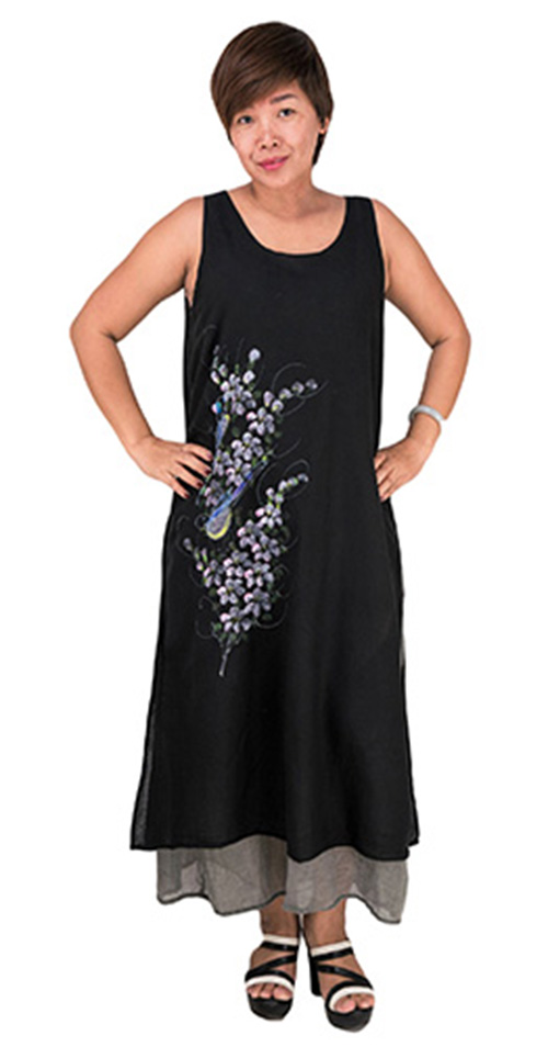 Long Black Cotton Dress