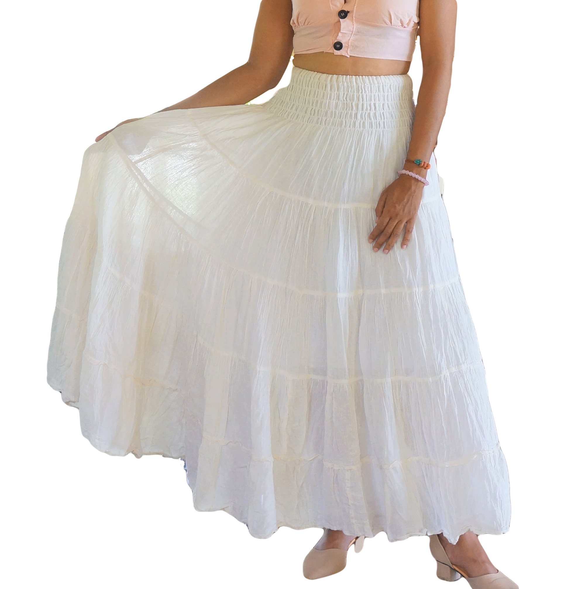 White Cotton Skirt