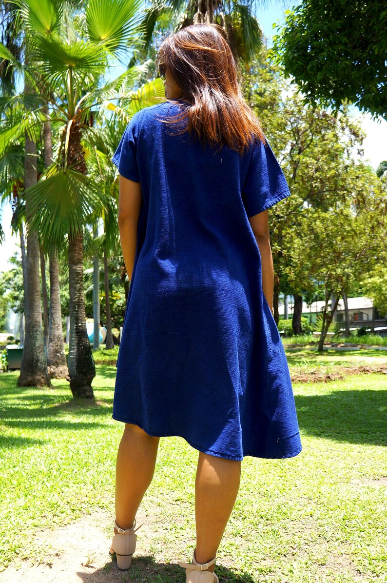 Blue Cotton Dress