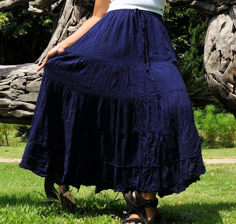 Navy Blue Skirt