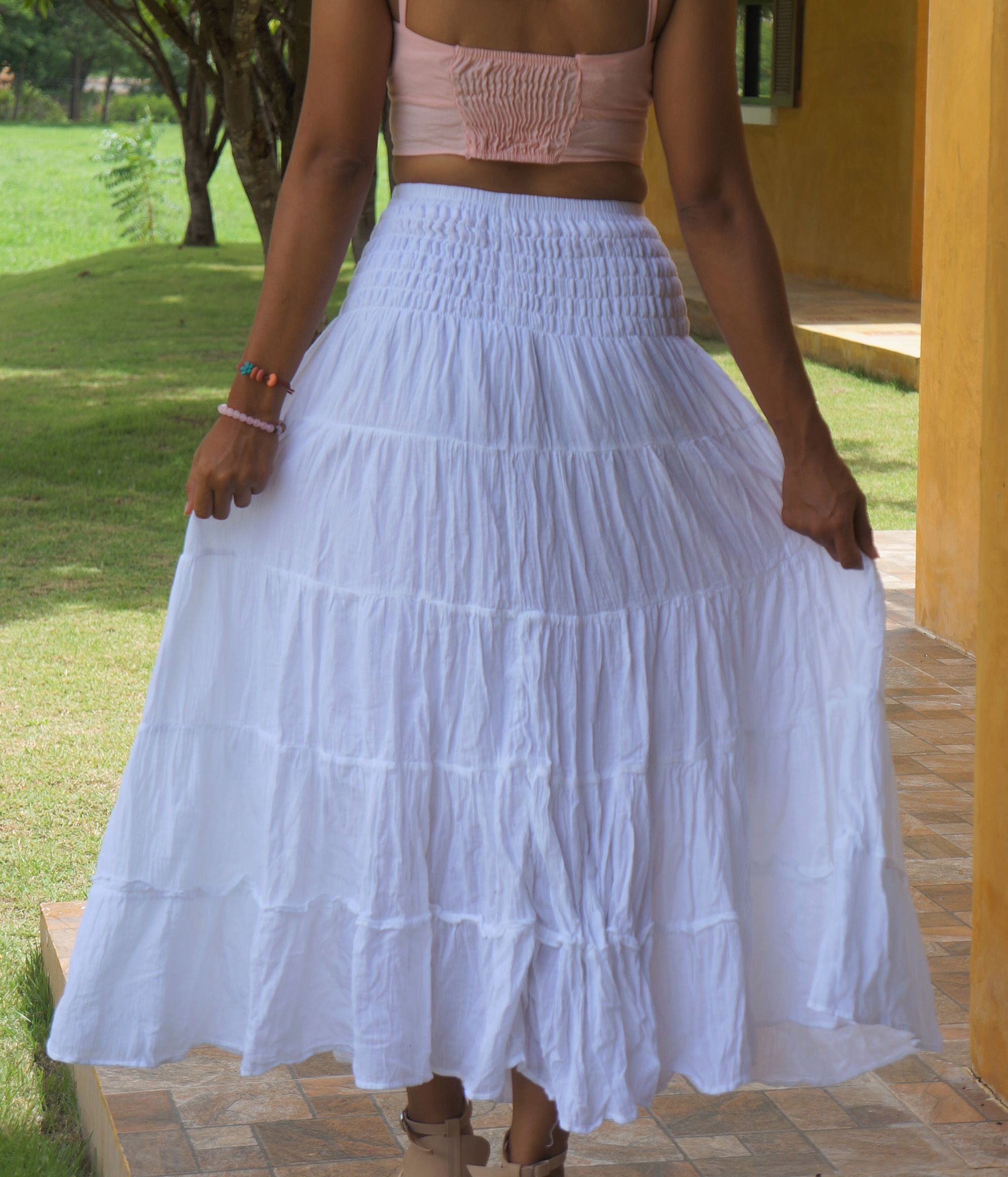 White Cotton Skirt