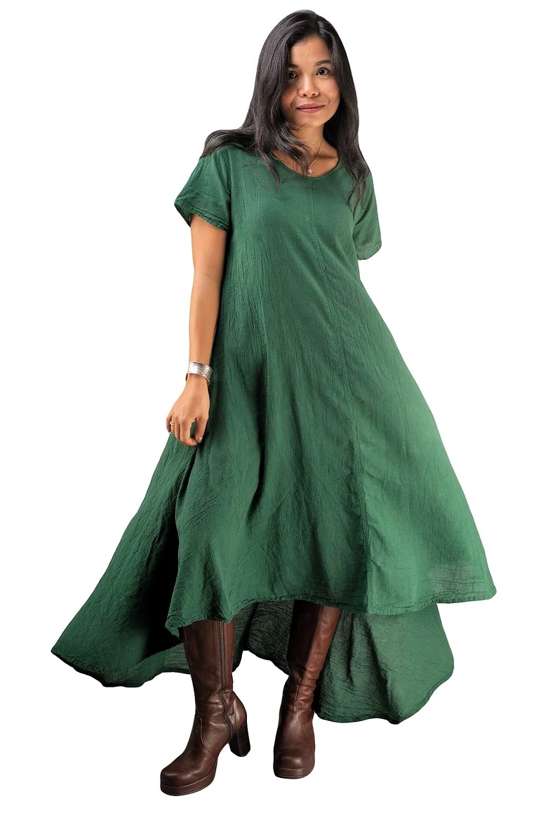 Green Cotton Dress