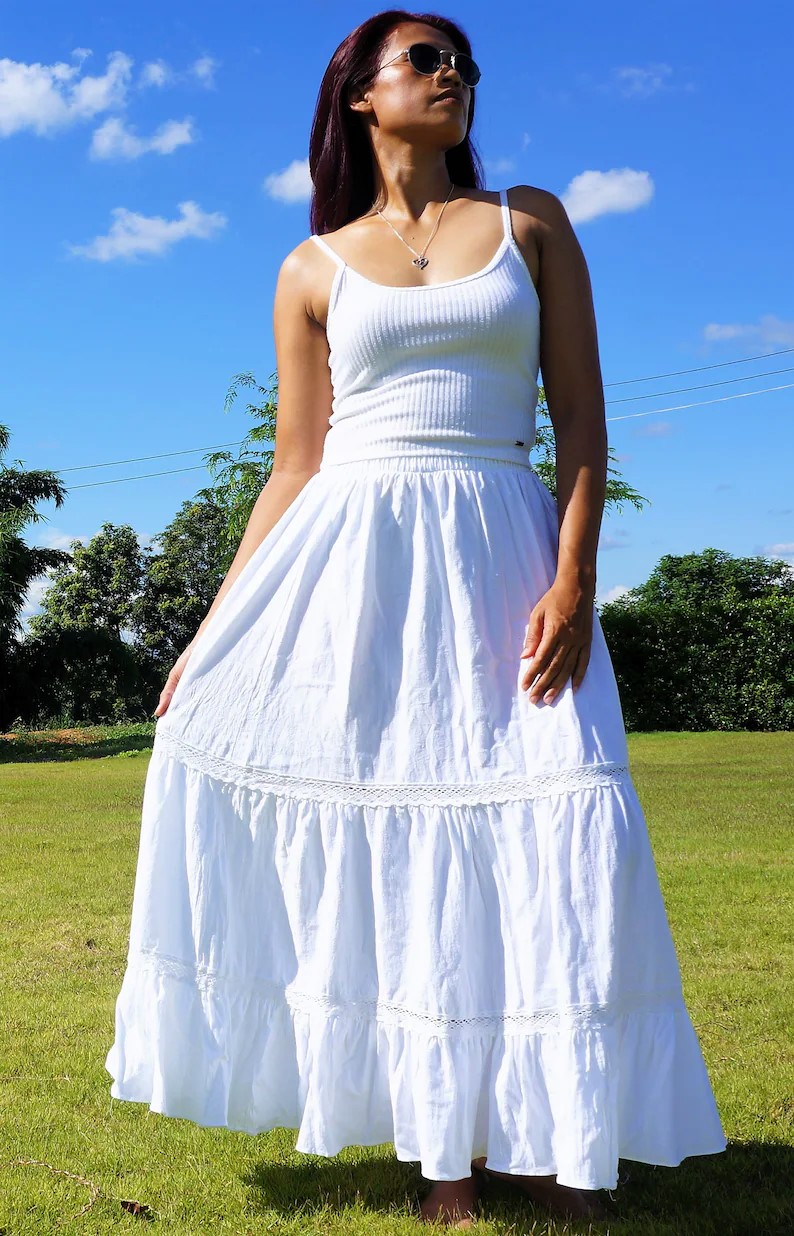 White Maxi Skirt