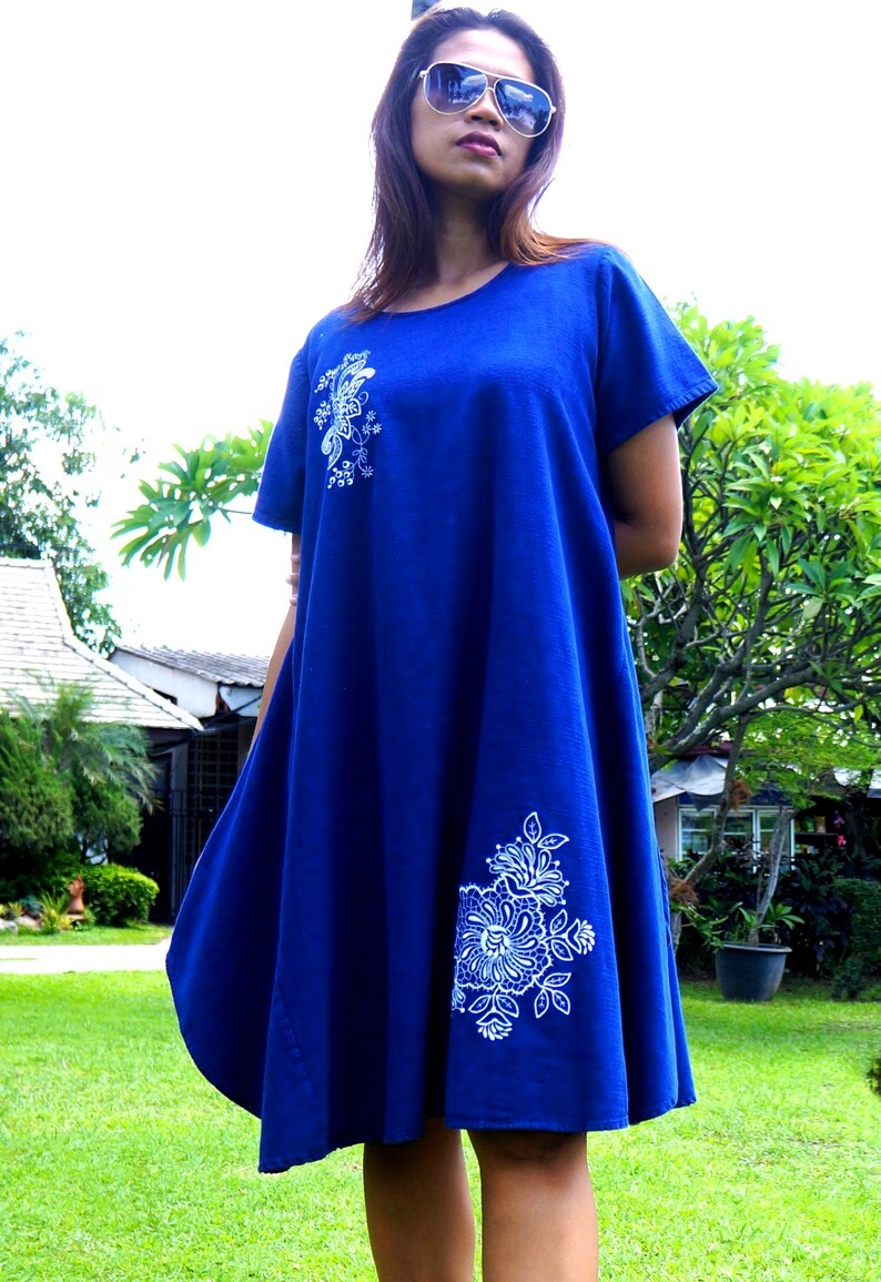Blue Cotton Dress