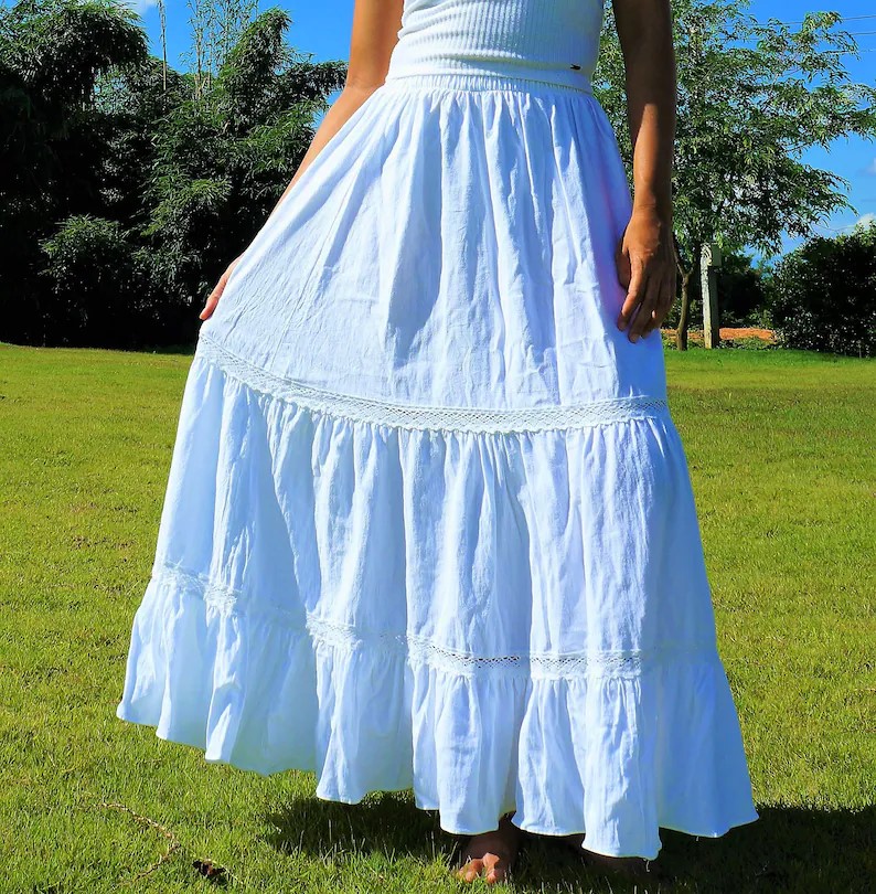 White Maxi Skirt