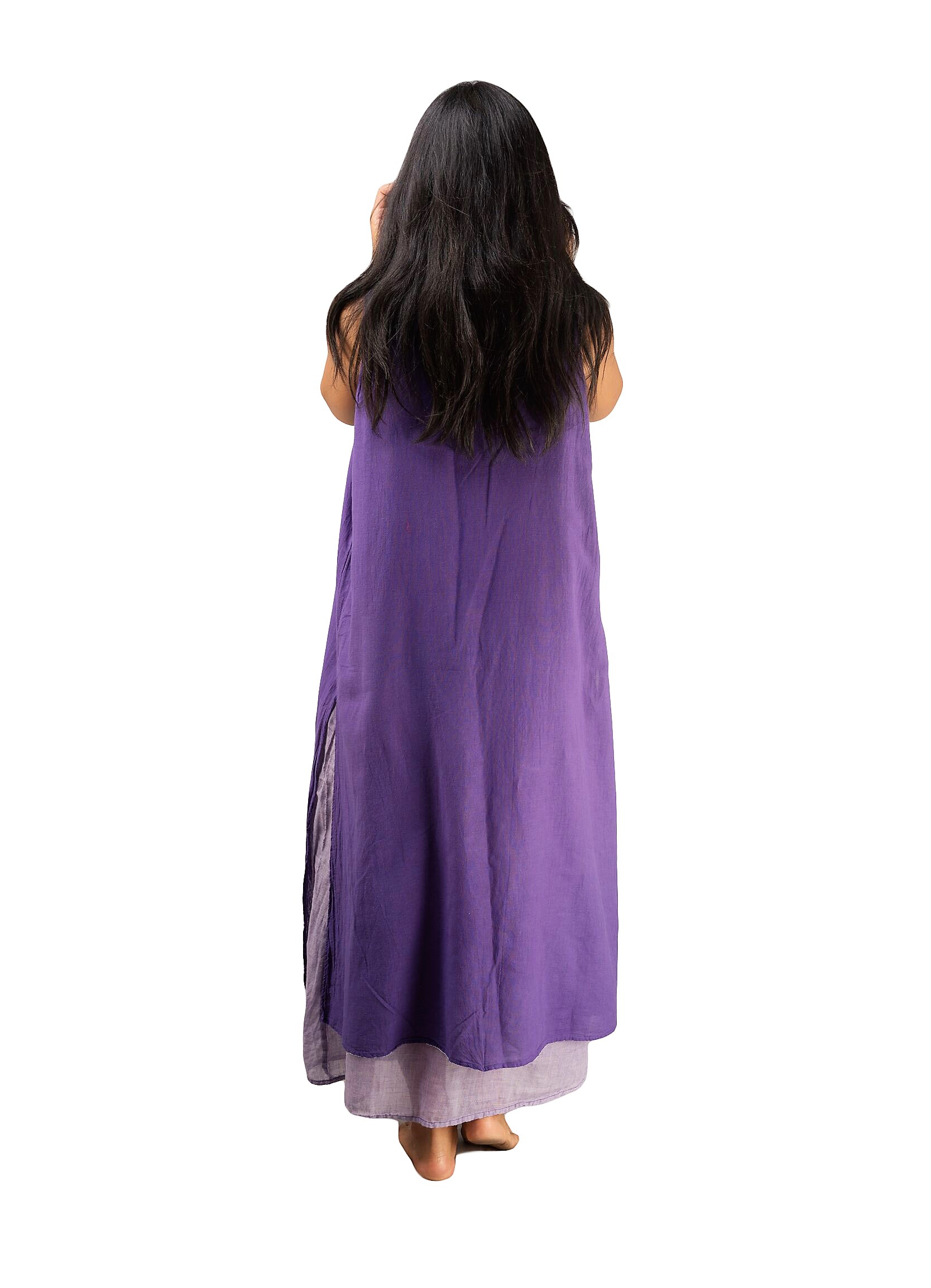 Purple Cotton Dress