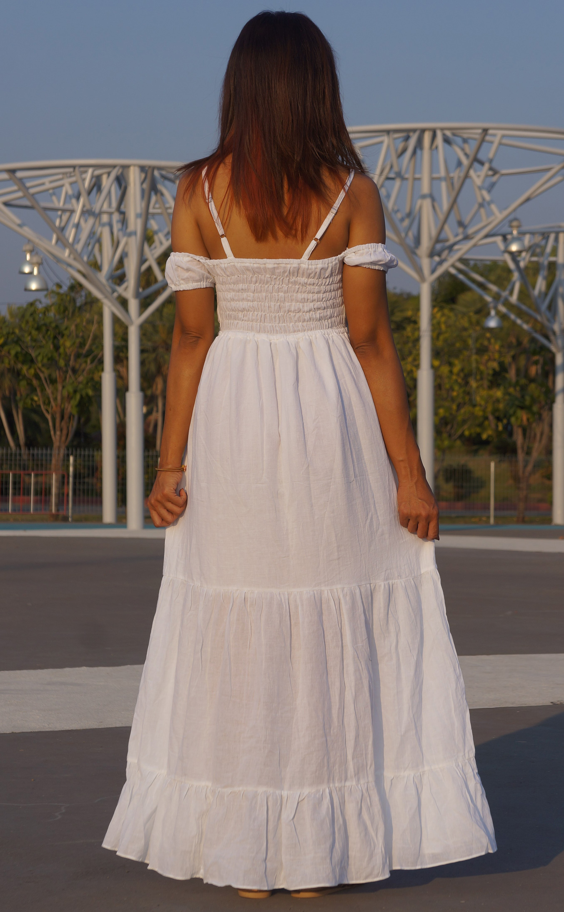 White Cotton Dresses