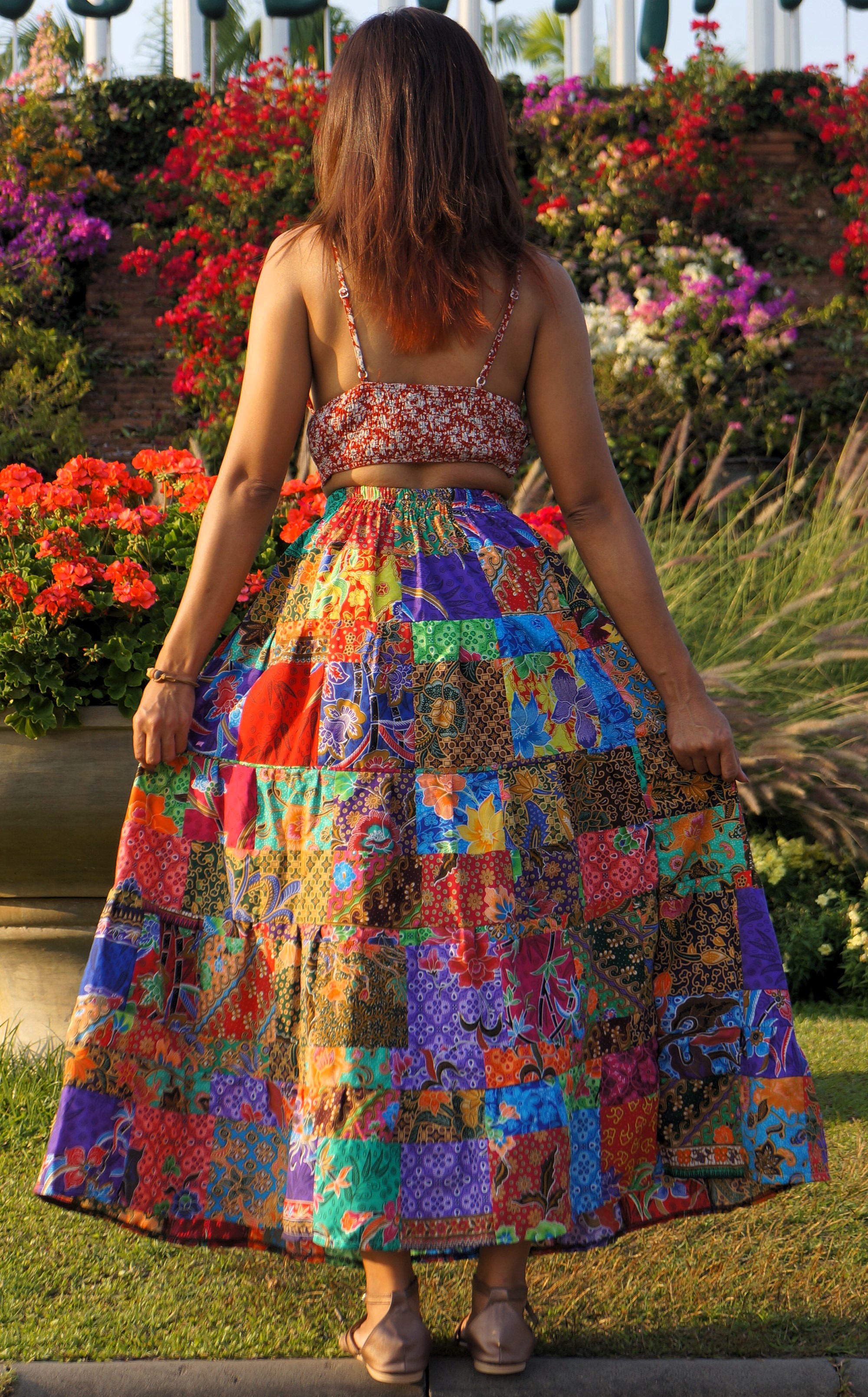 Patchwork Skirt Multicolored