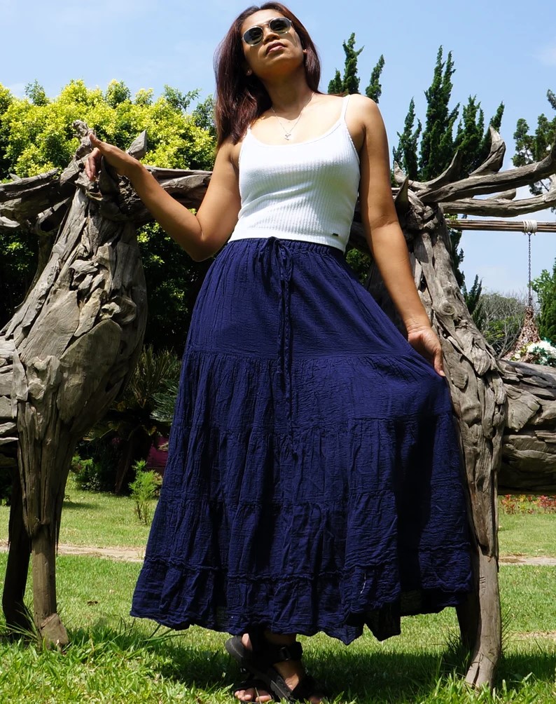 Navy Blue Skirt
