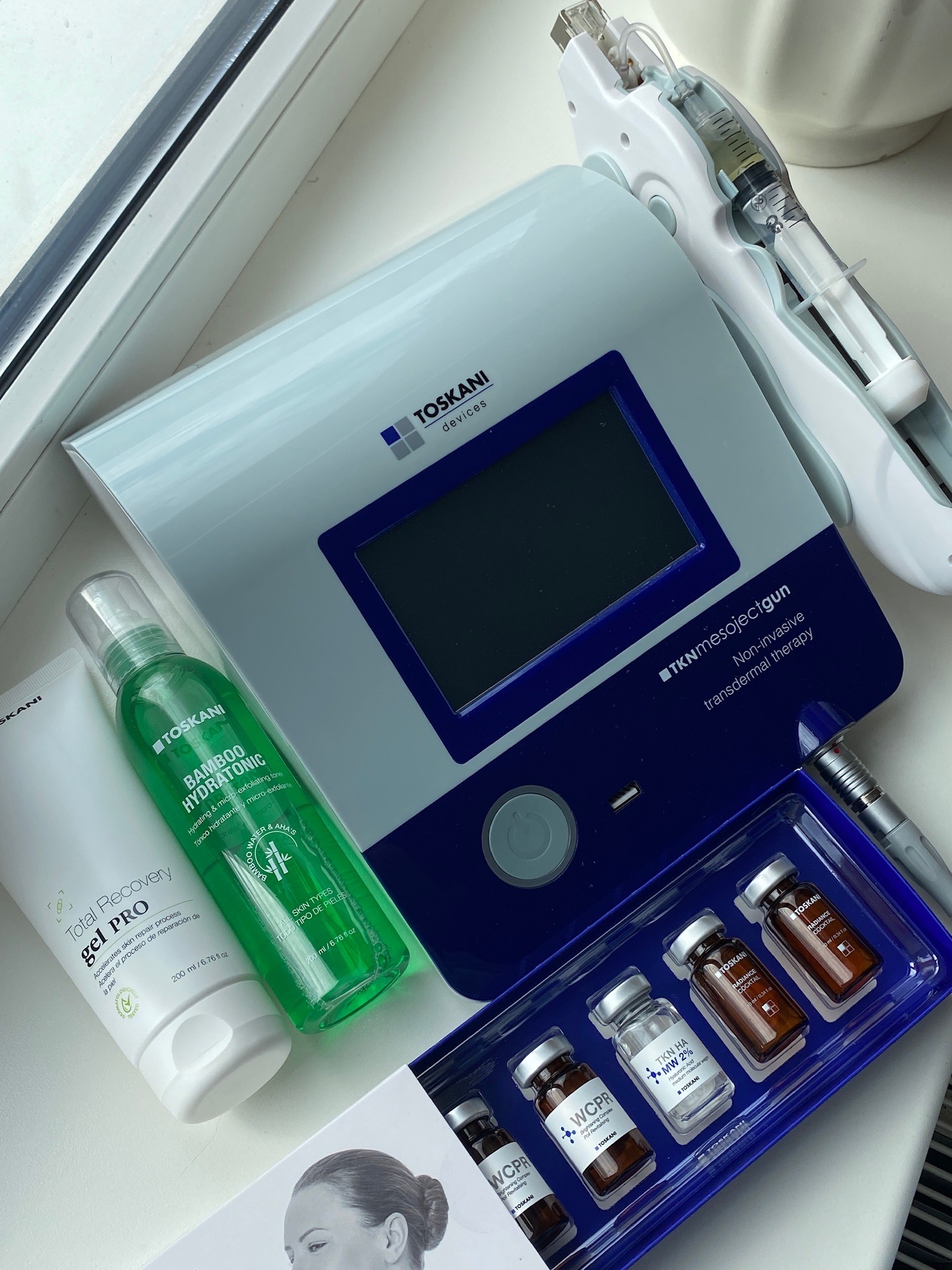 Toskani beadatinė mezoterapija „MesoJectGun" aparatu