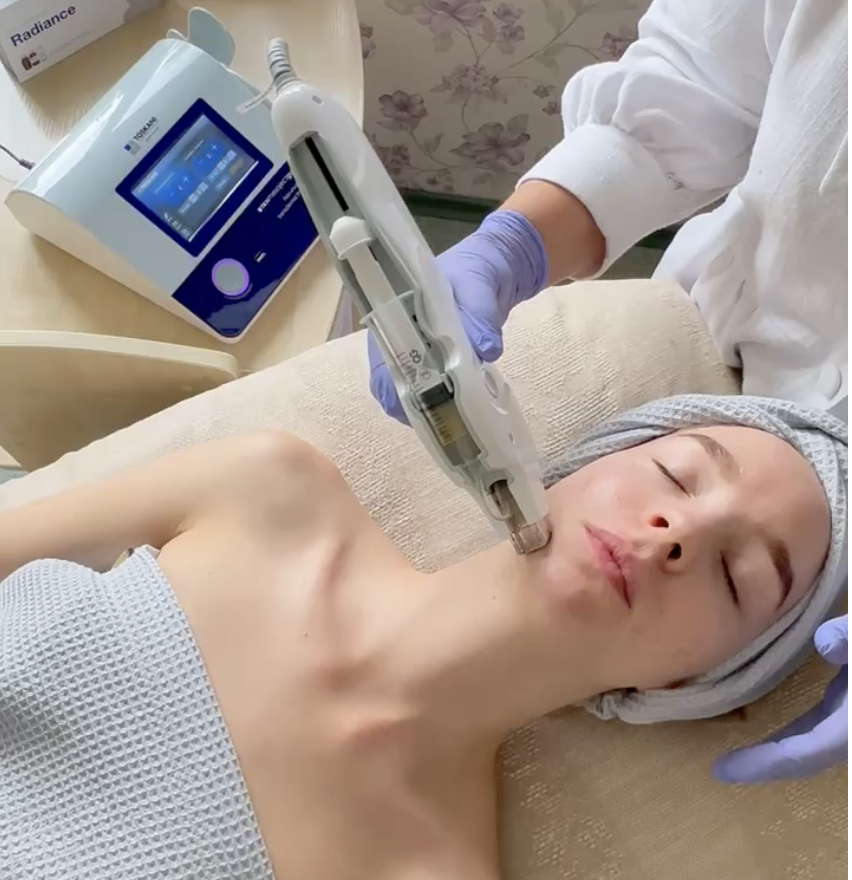 Toskani beadatinė mezoterapija „MesoJectGun" aparatu