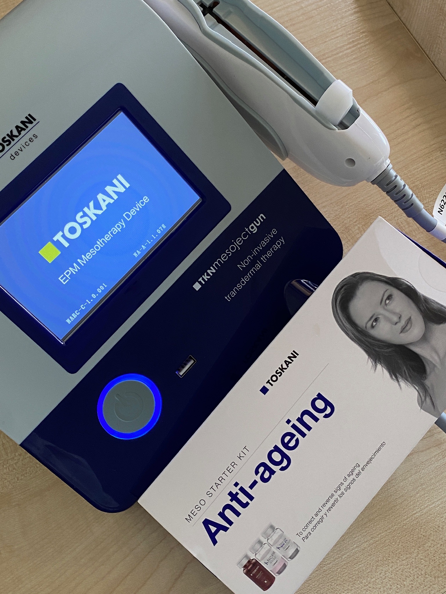 Toskani beadatinė mezoterapija „MesoJectGun" aparatu