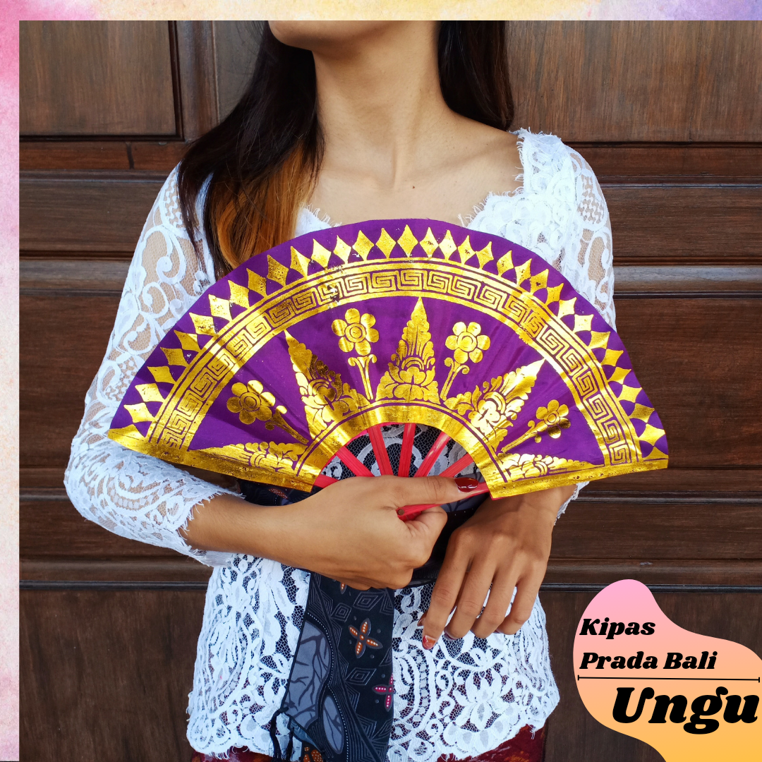 Kipas Prada Khas Bali 22 cm Untuk Menari