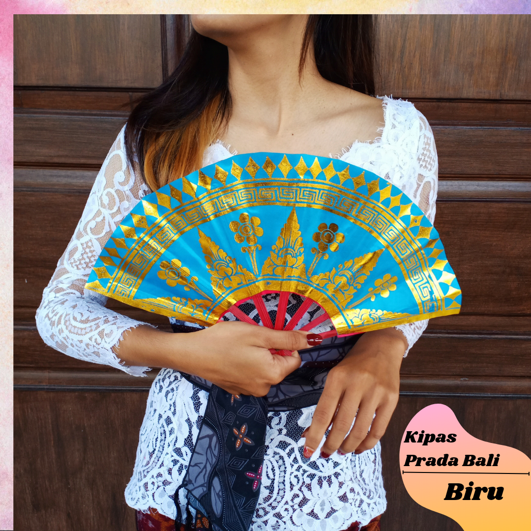 Kipas Prada Khas Bali 22 cm Untuk Menari