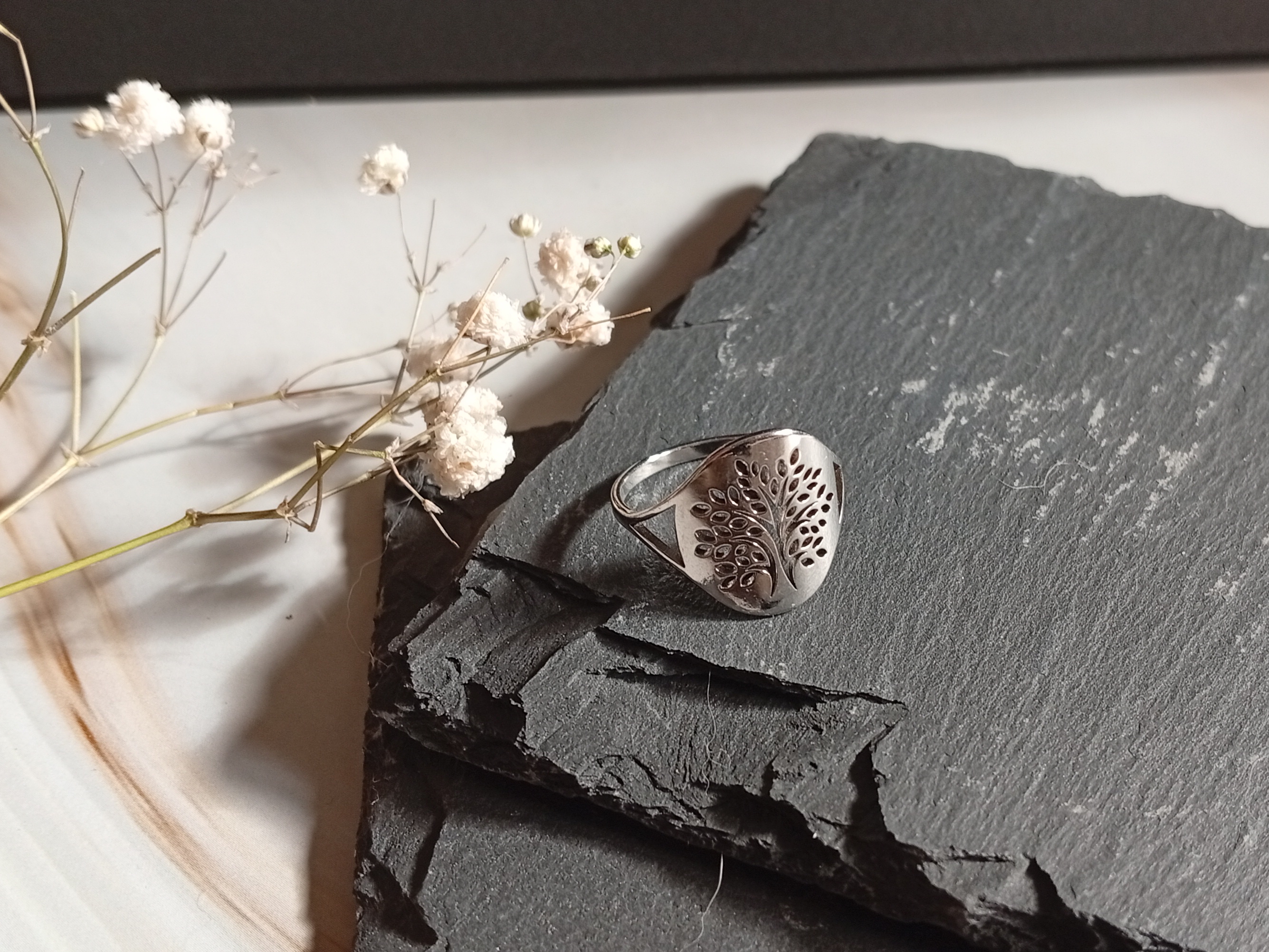 Edelstahl-Ring "Wachstum"