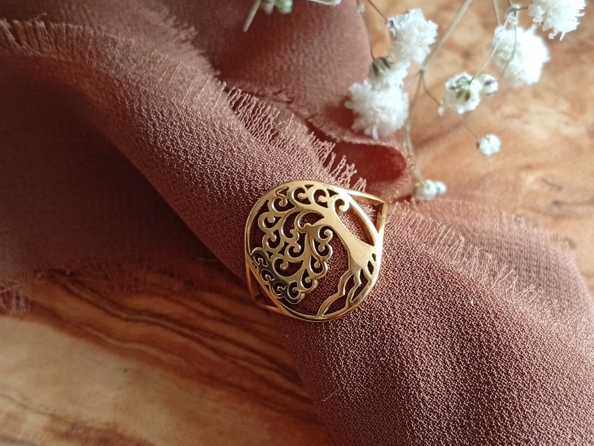 Edelstahl-Ring "Baum des Lebens"