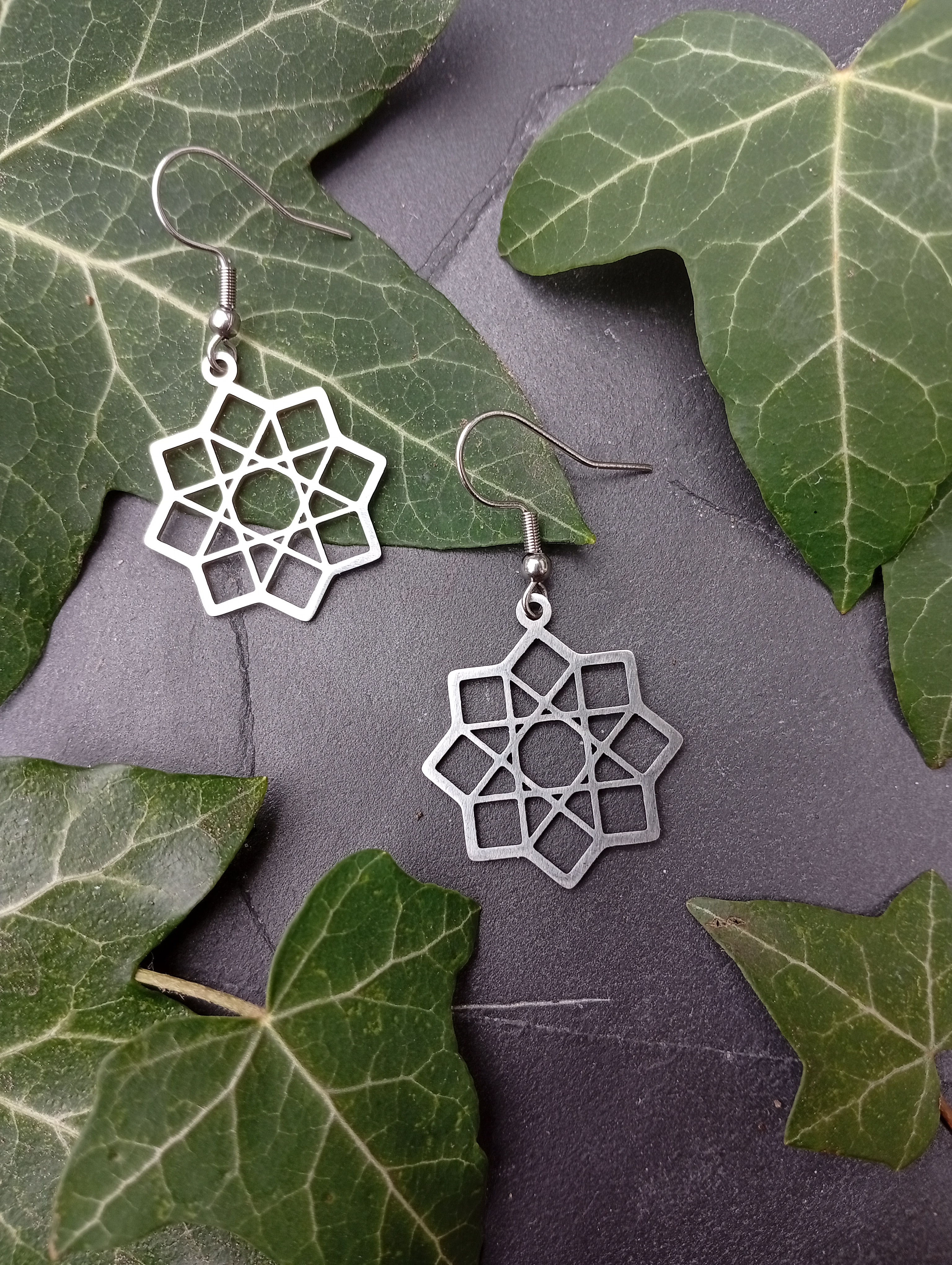 Orientalische Edelstahl-Ohrringe