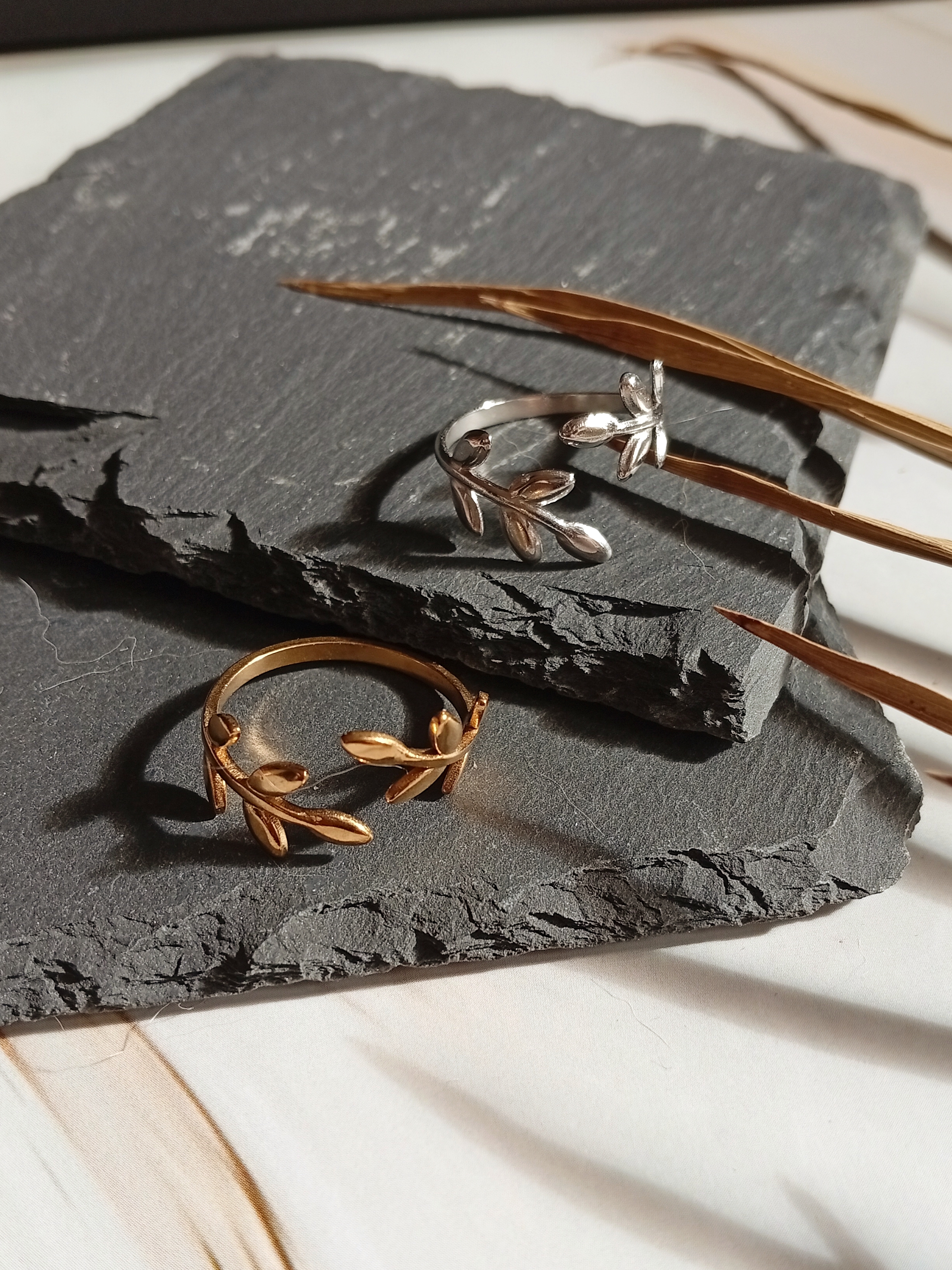 Edelstahl-Ring "Laurel"