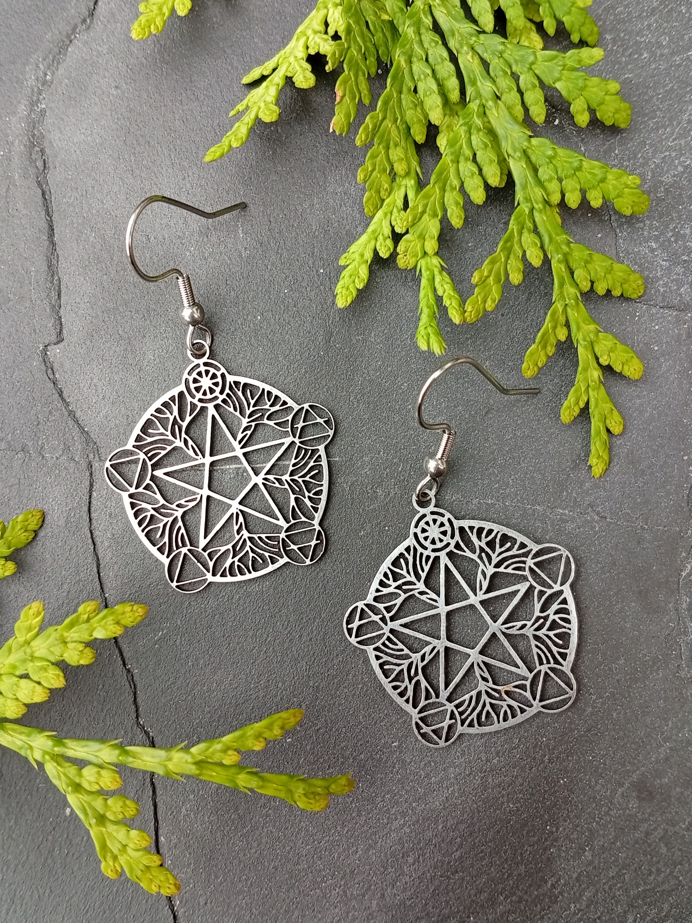 Edelstahl-Ohrringe "Urkraft" 