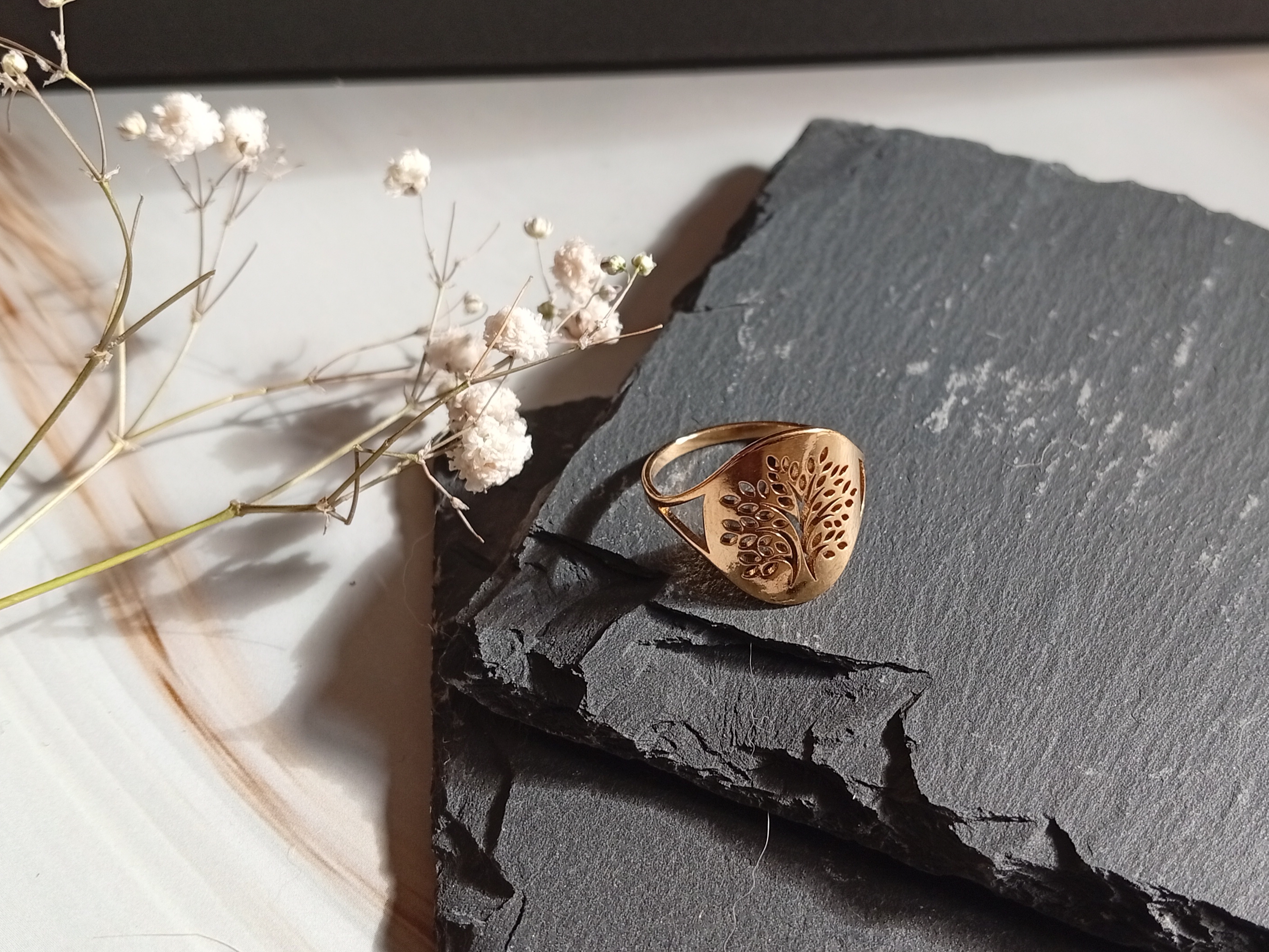 Edelstahl-Ring "Wachstum"