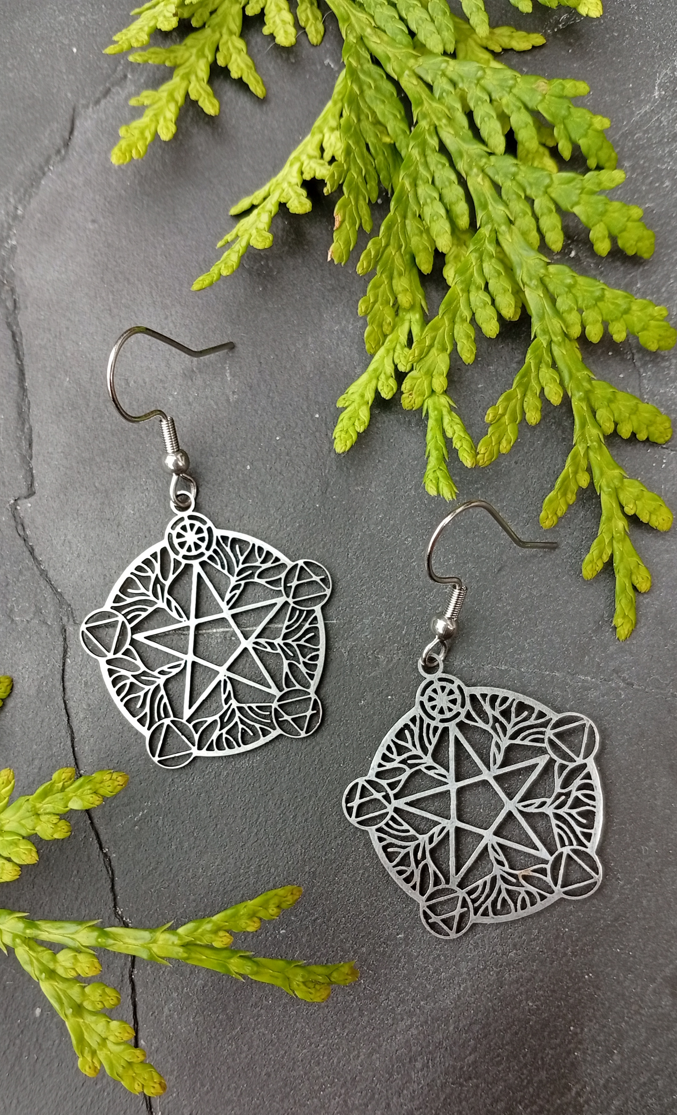 Edelstahl-Ohrringe "Urkraft" 