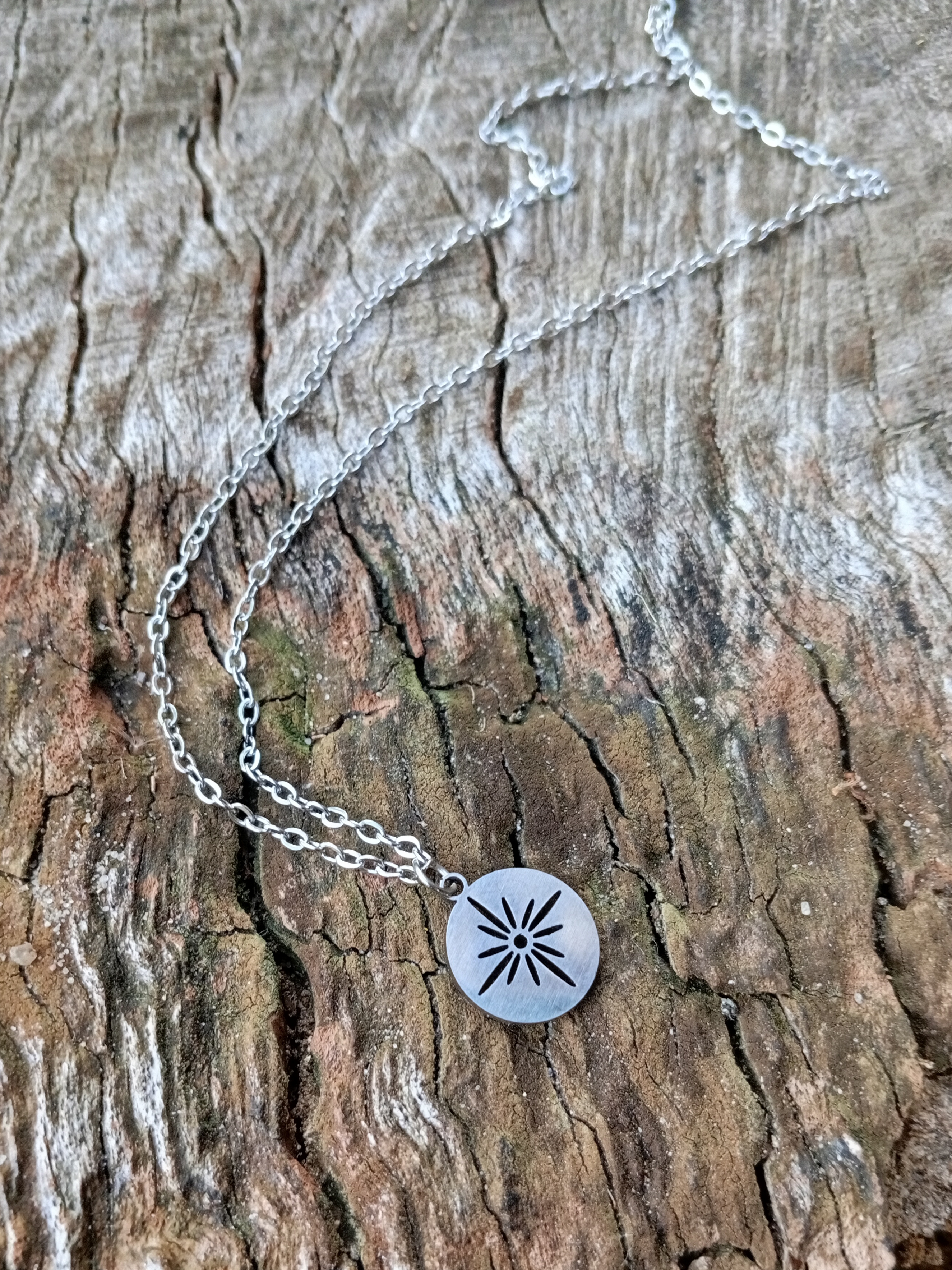 Edelstahlhalskette "Nordstern"