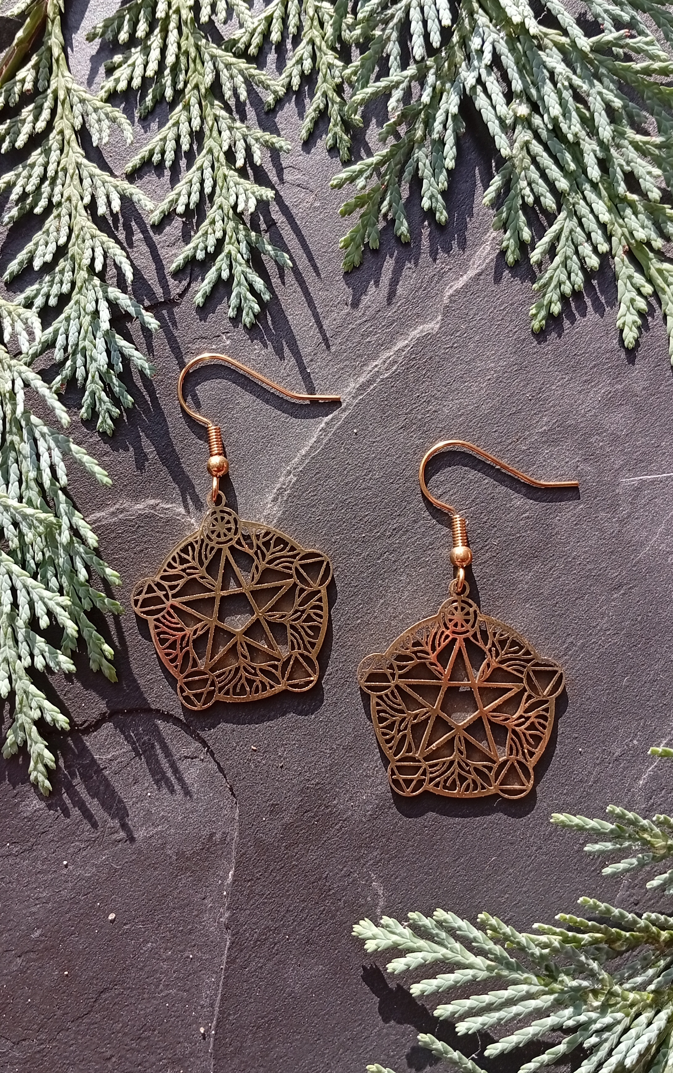 Edelstahl-Ohrringe "Urkraft" 