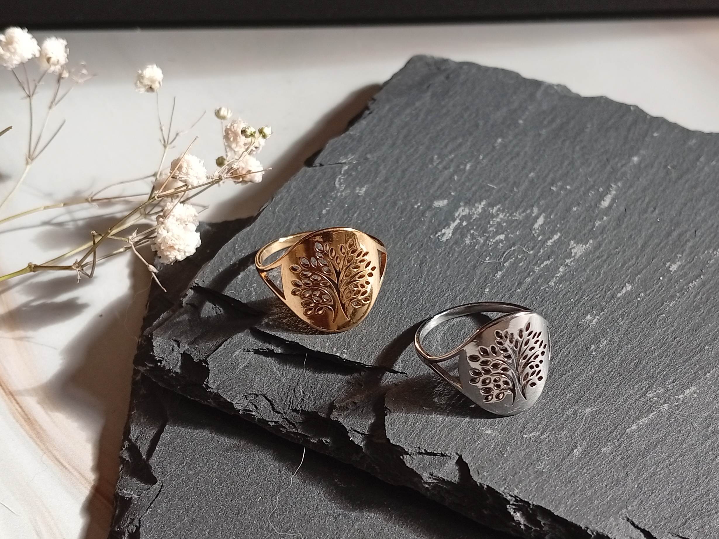 Edelstahl-Ring "Wachstum"