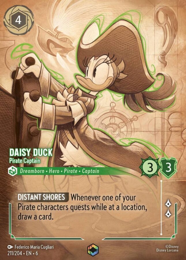 Daisy Duck Pirate Captain