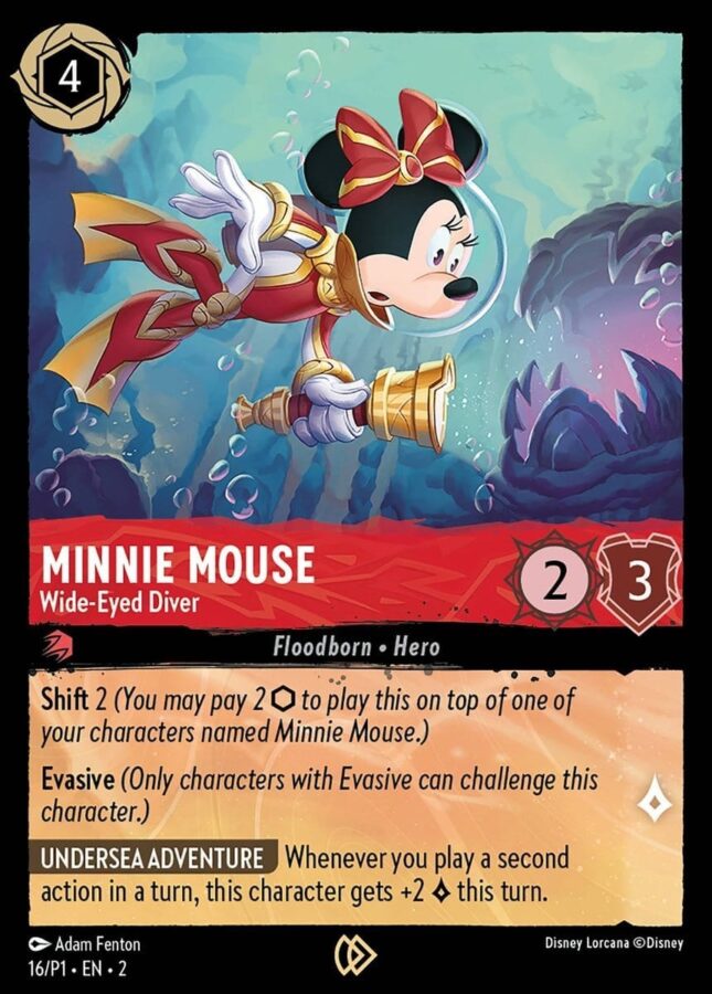 Minnie Mouse Wide-Eyed Diver