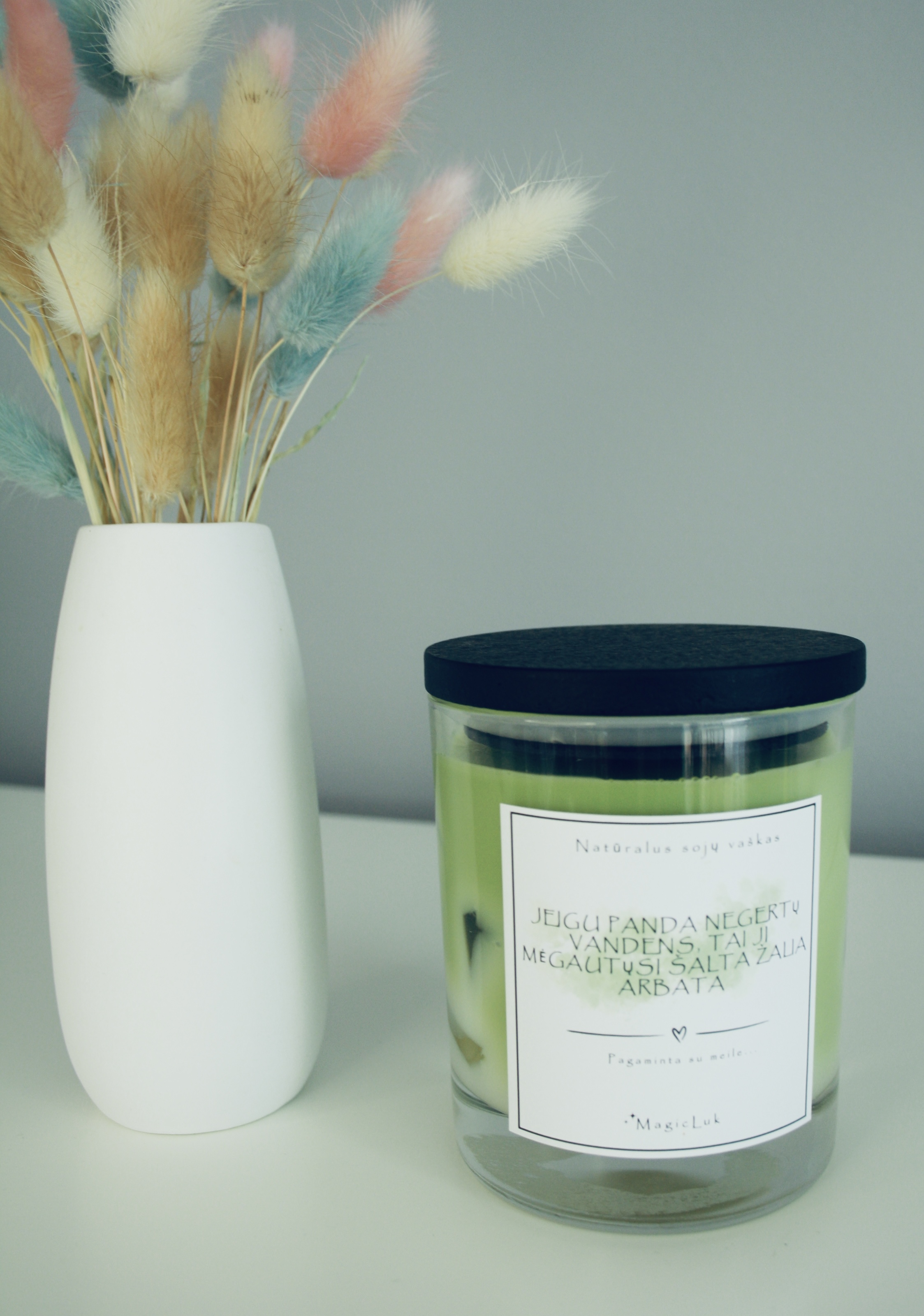 Žvakė - šalta žalia arbata