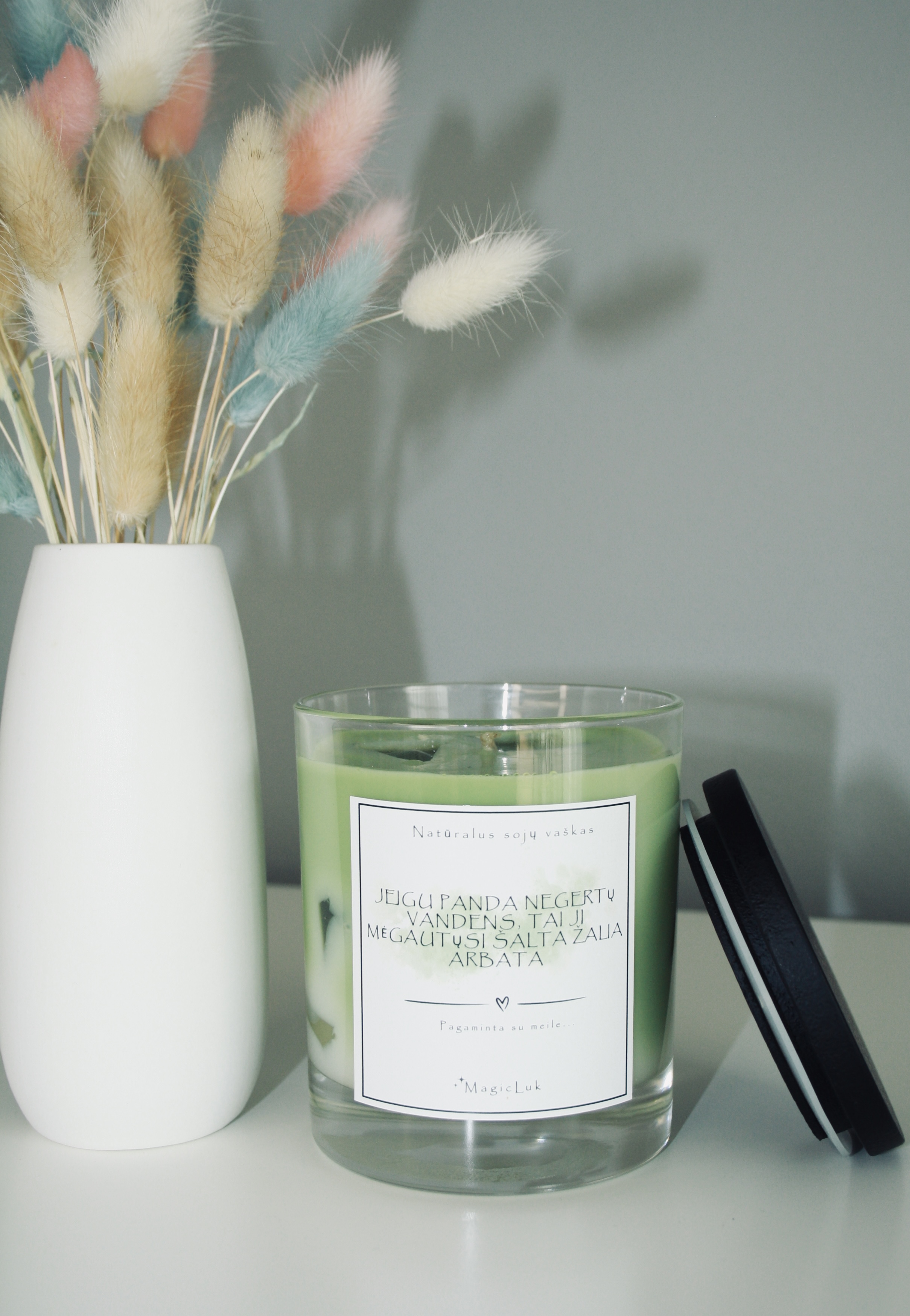 Žvakė - šalta žalia arbata