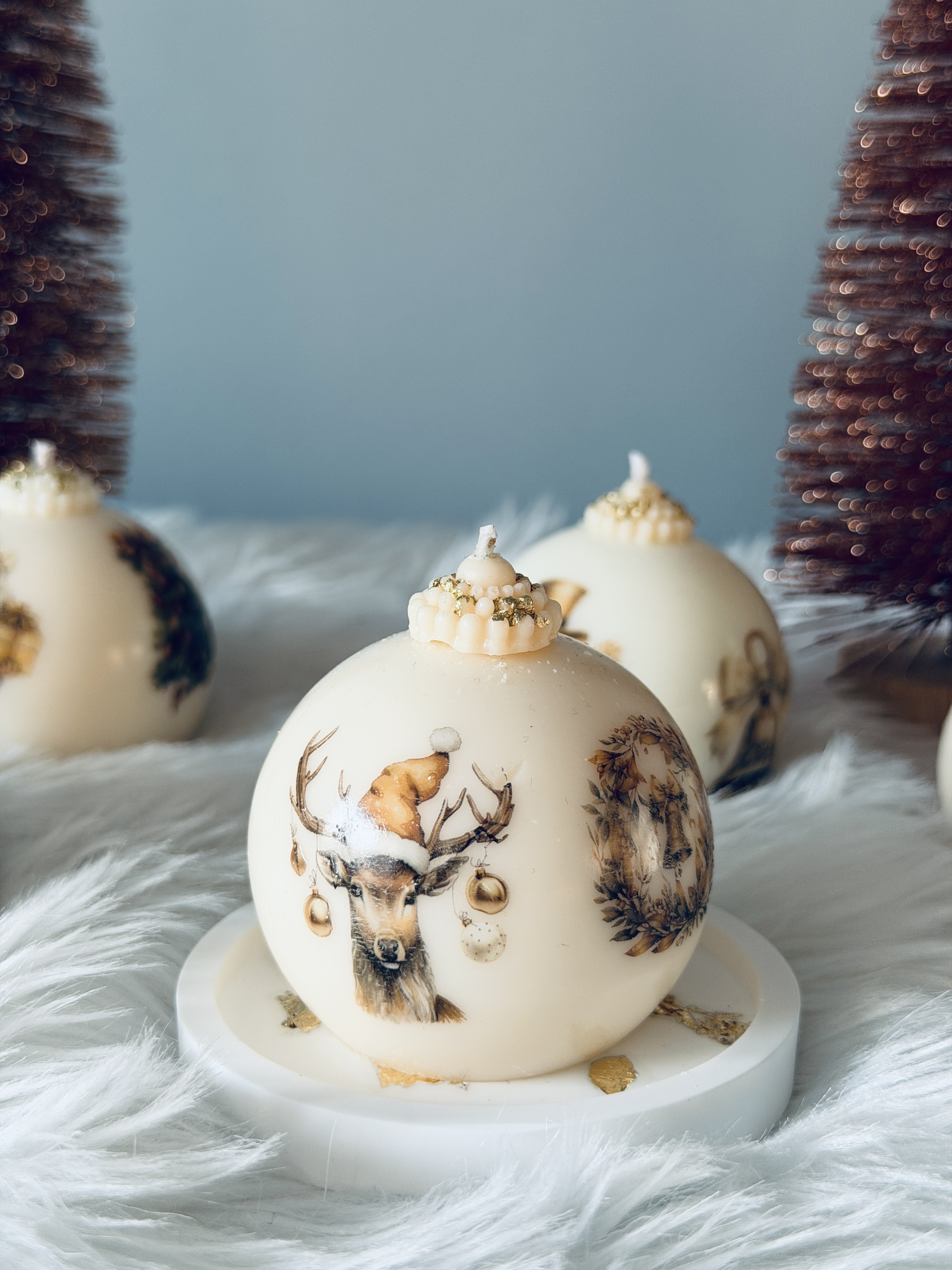 Forminių žvakių apvalus padėkliukas