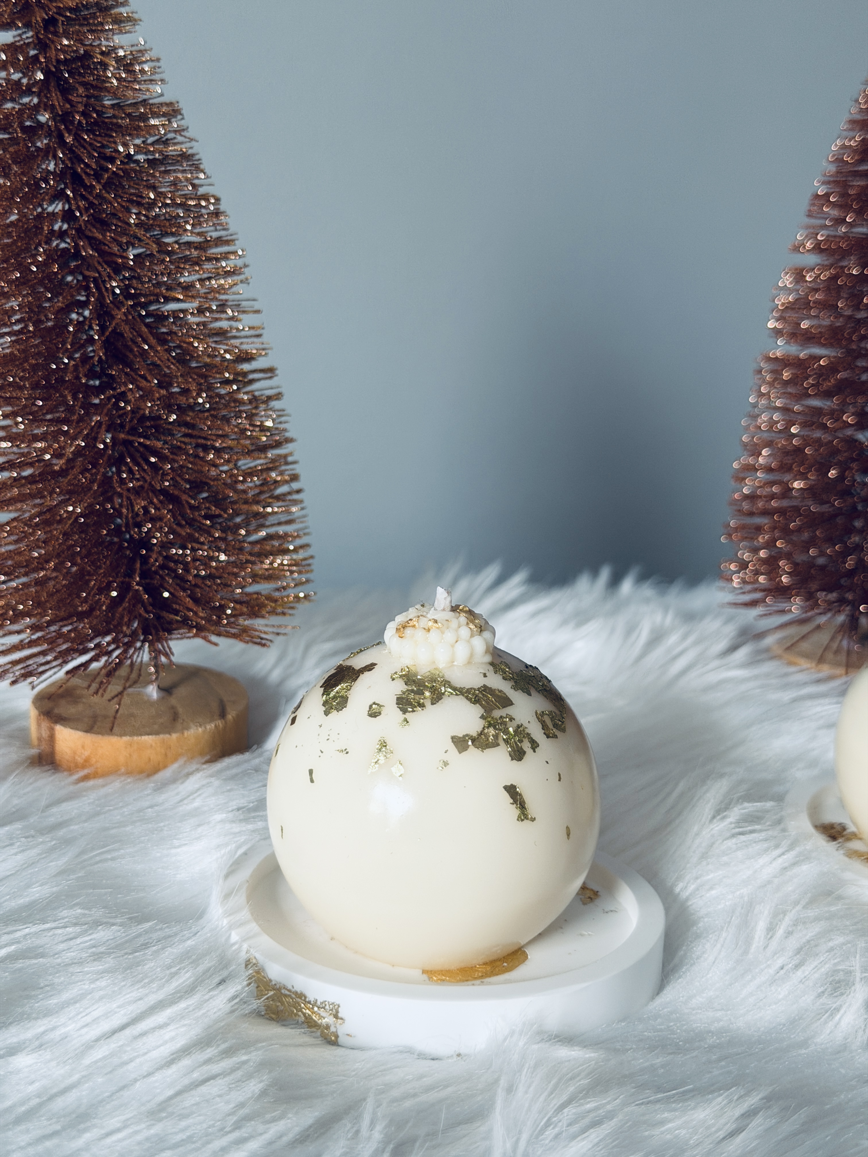 Kalėdiniai žvakių burbulai