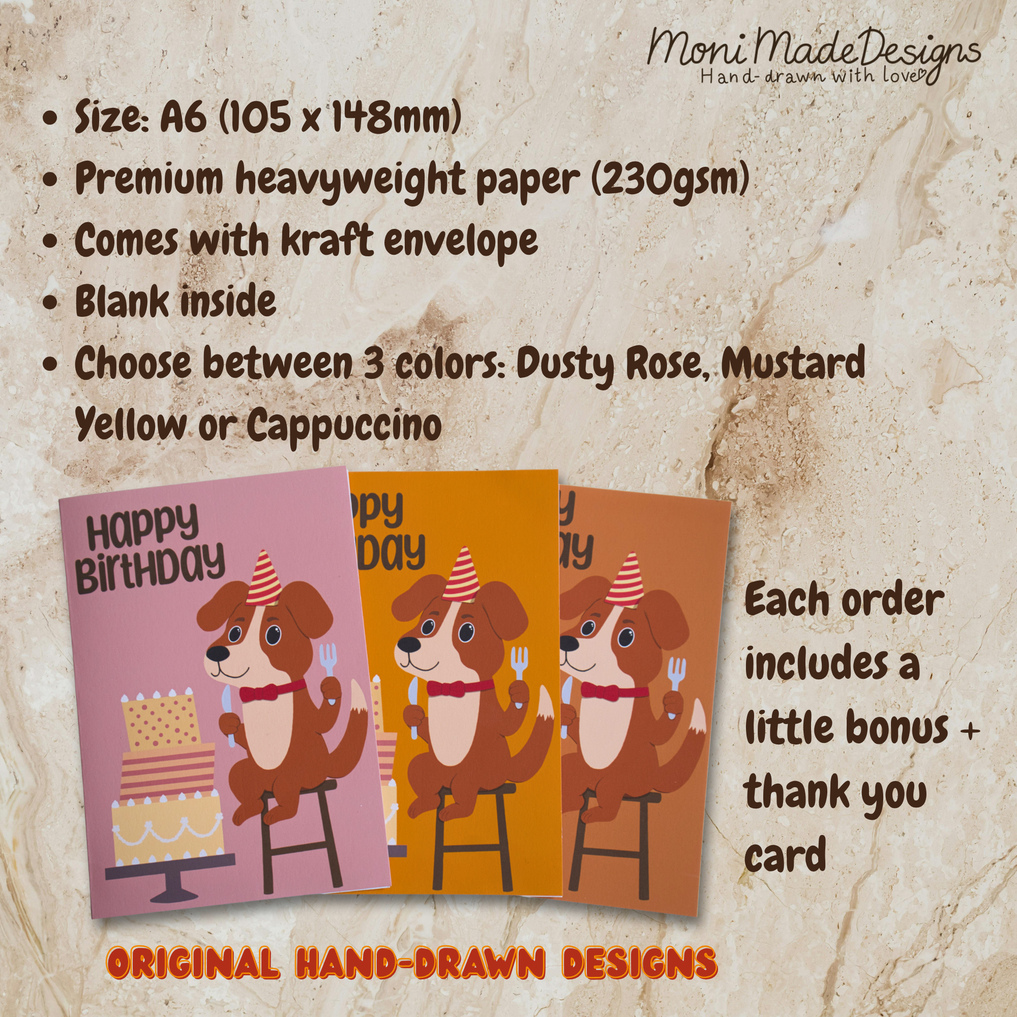 Cute Dog Birthday Card