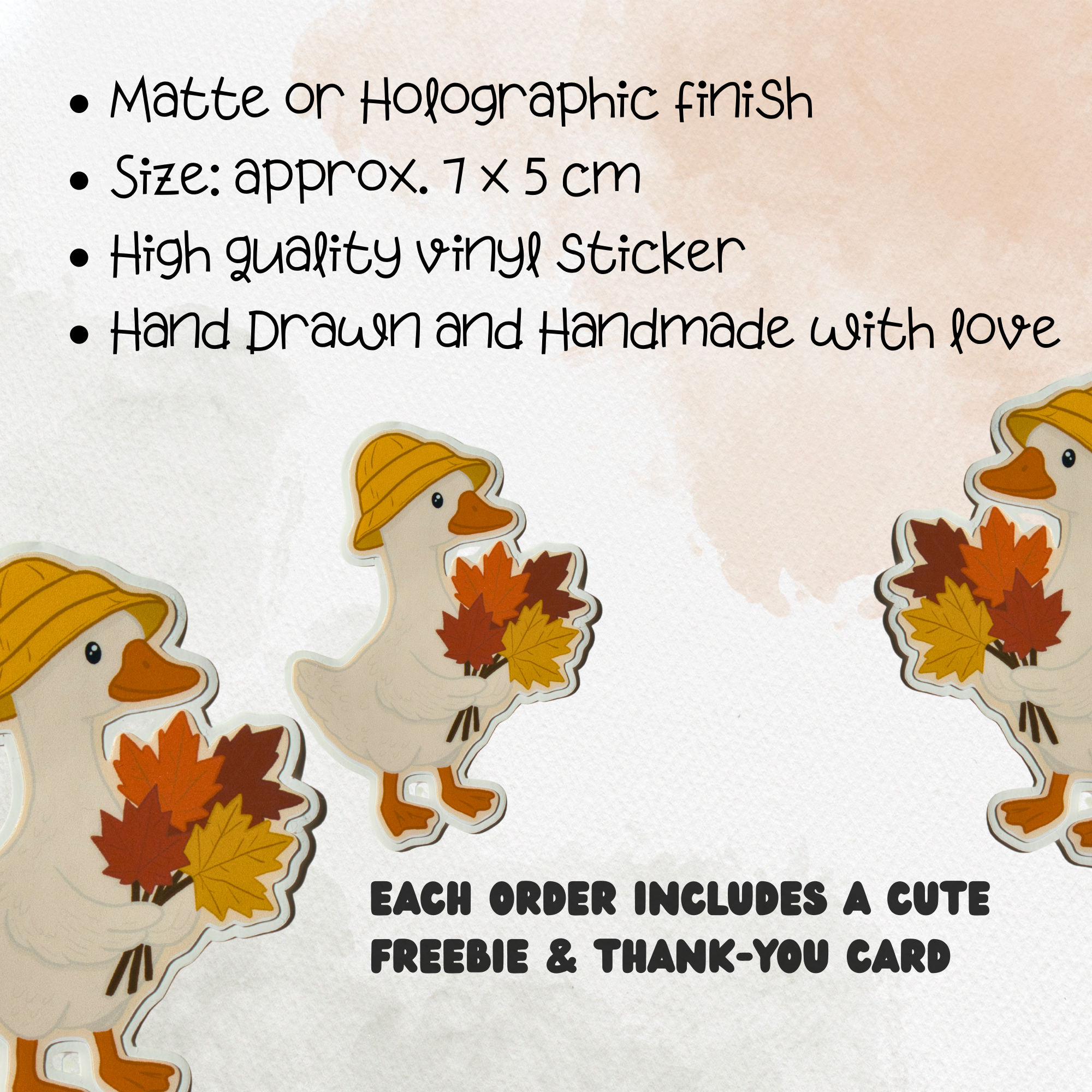 Autumn Goose Sticker