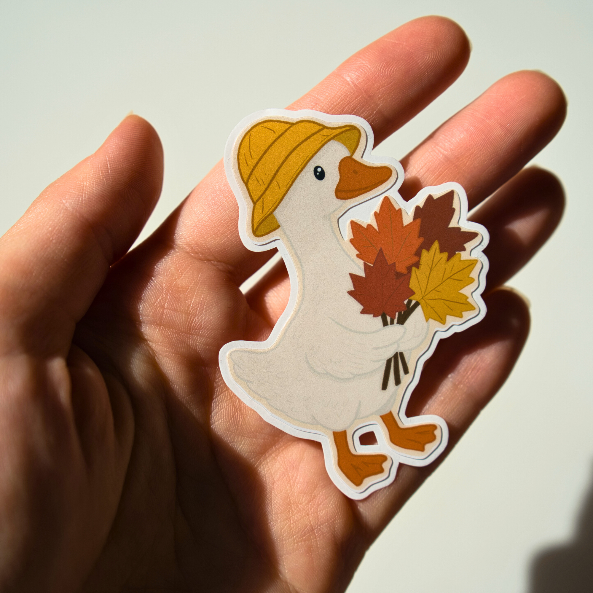 Autumn Goose Sticker