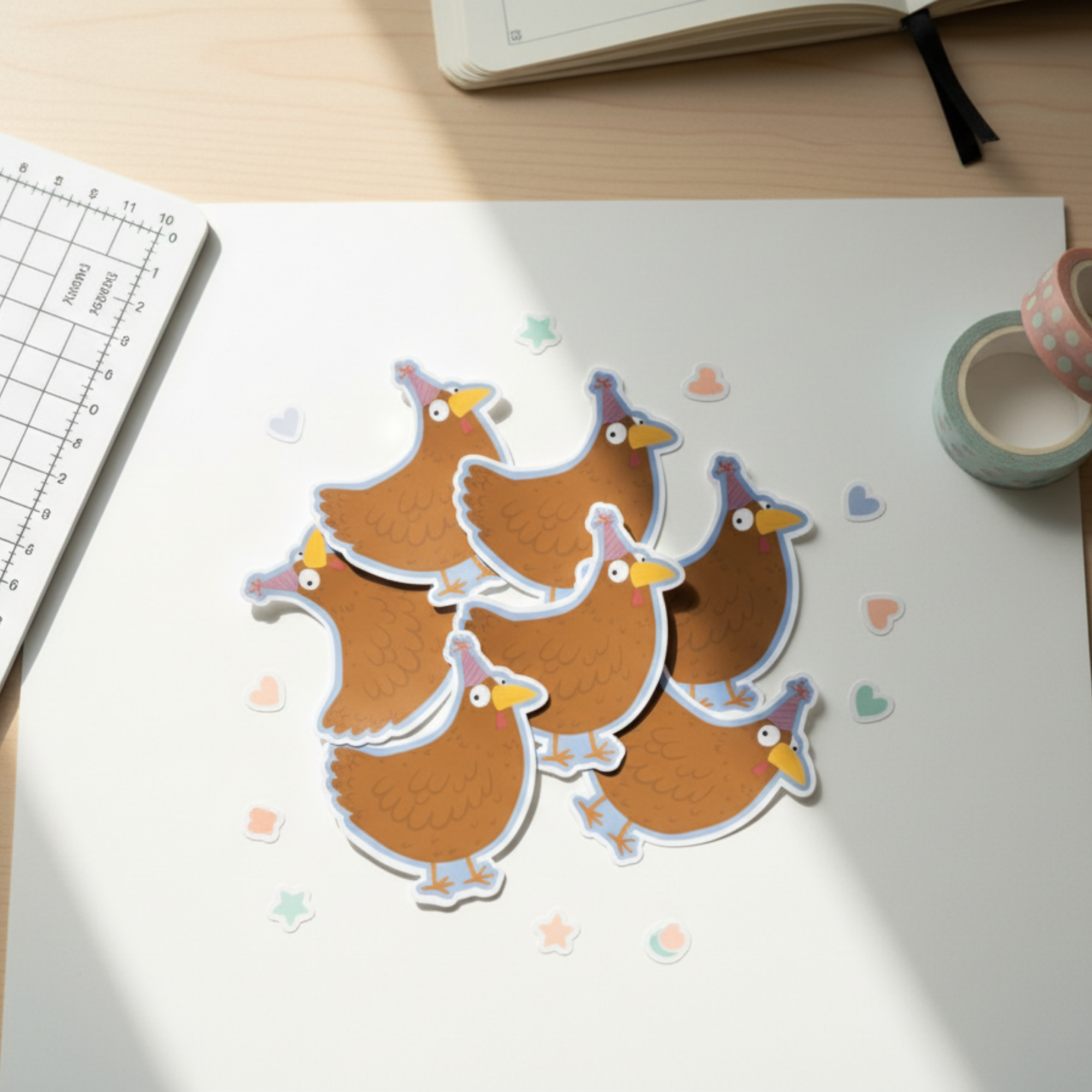 Funny Party Hen Sticker